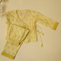 Light Yellow Owl Angrakha Kids Night Suit
