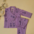 Purple Giraffe Kids Night Suit