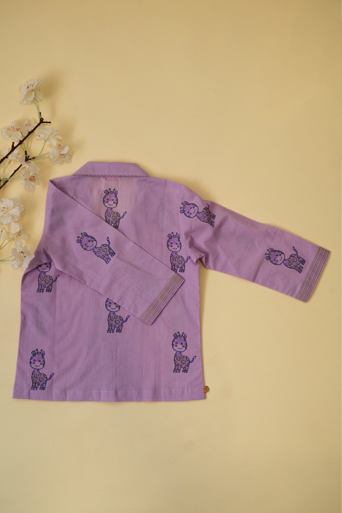 Purple Giraffe Kids Night Suit