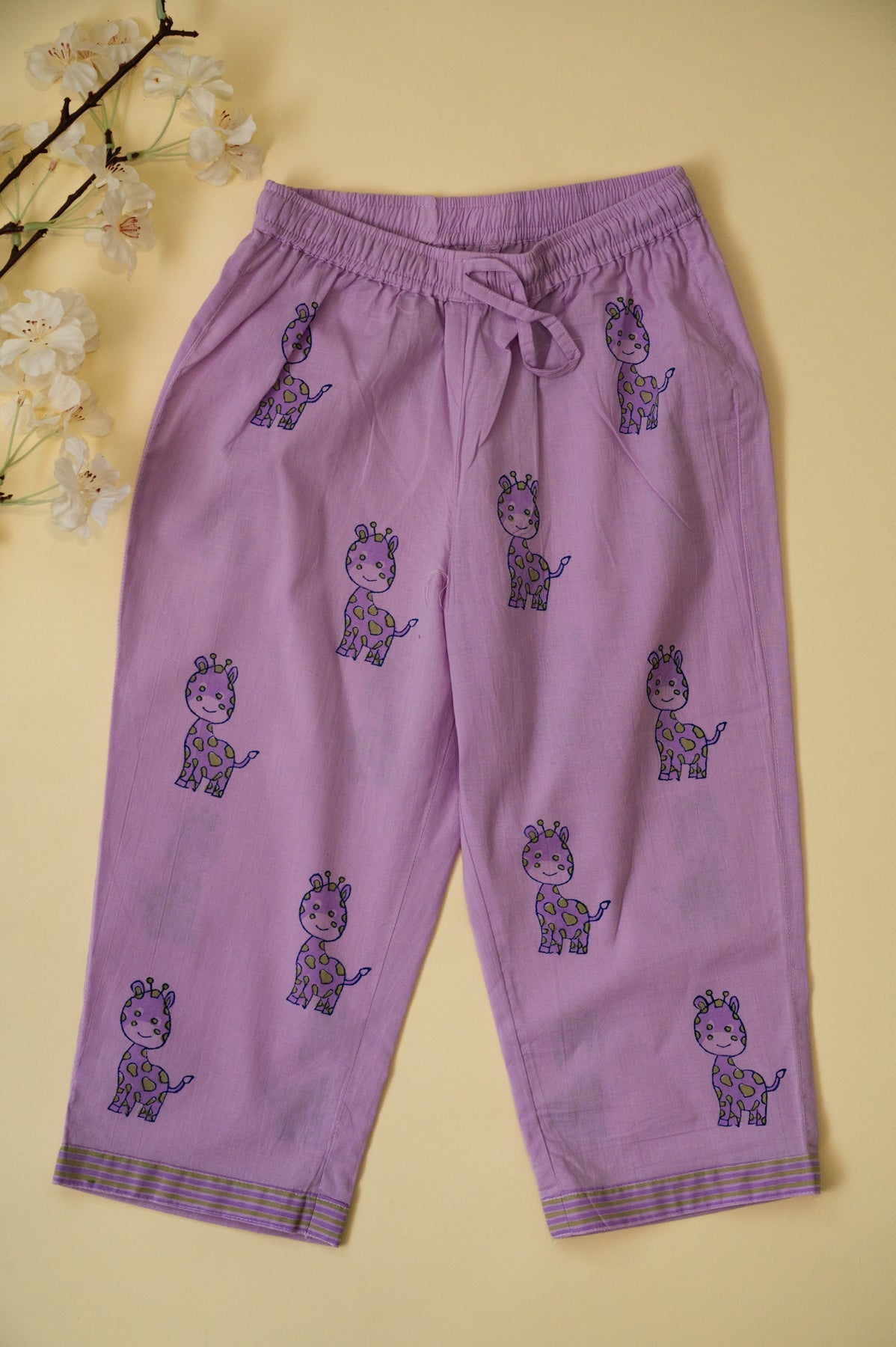 Purple Giraffe Kids Night Suit