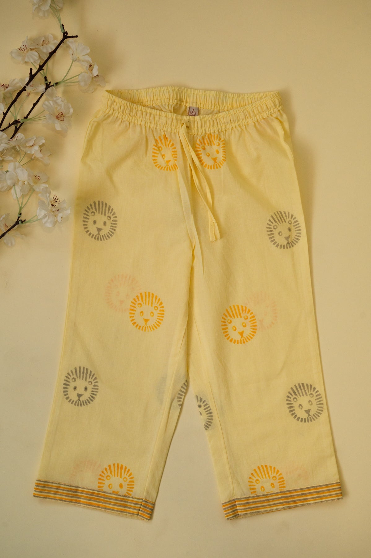 Cream Lion Kids Night Suit