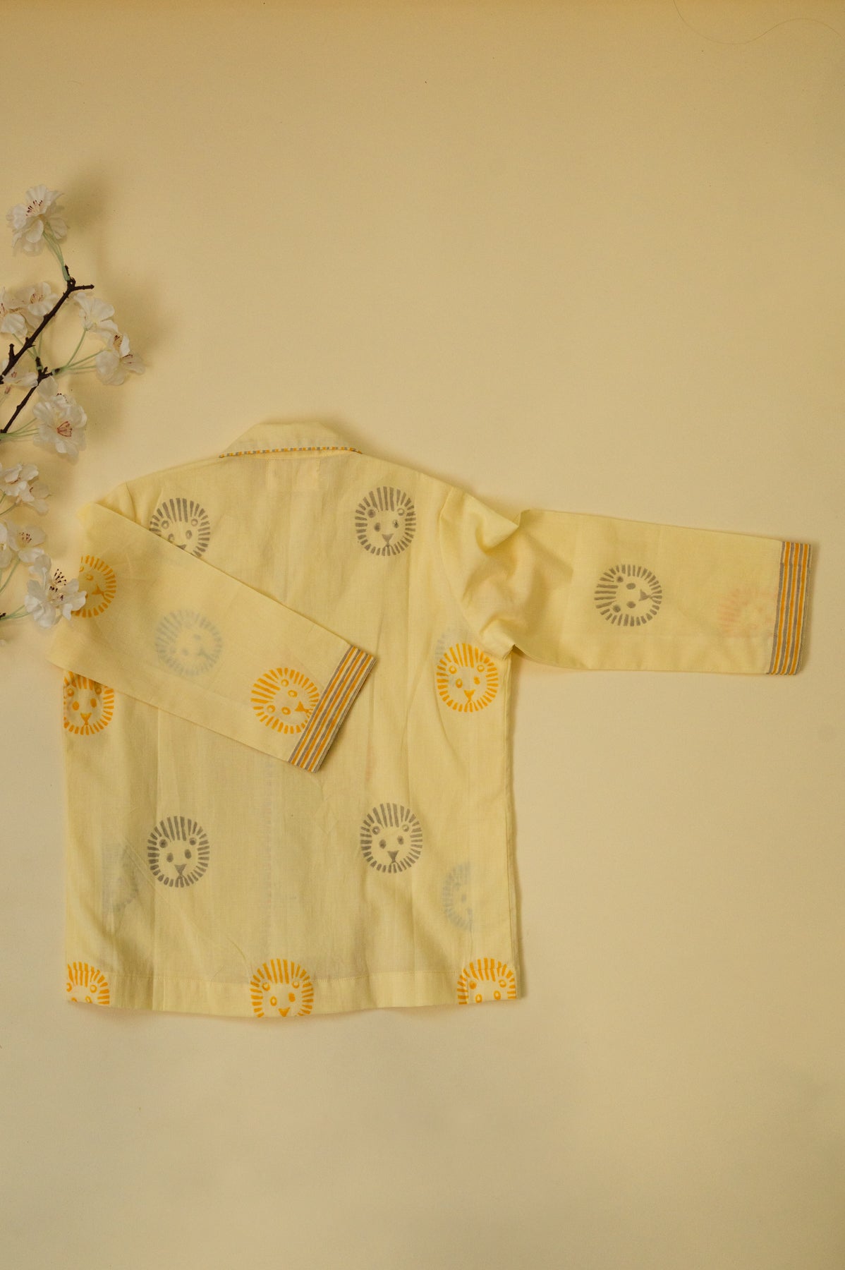 Cream Lion Kids Night Suit