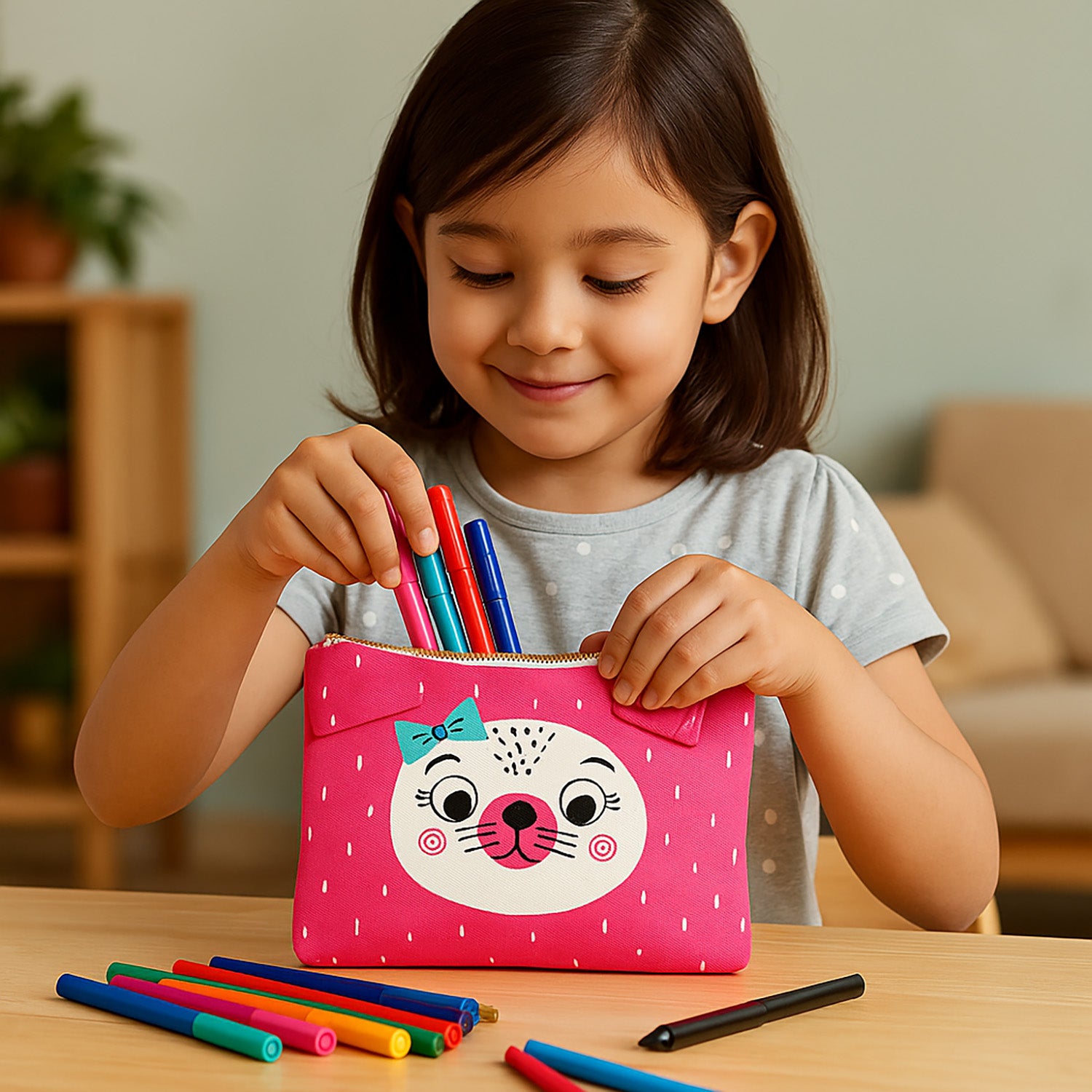 Kitty Cat & Moo Pouch Combo