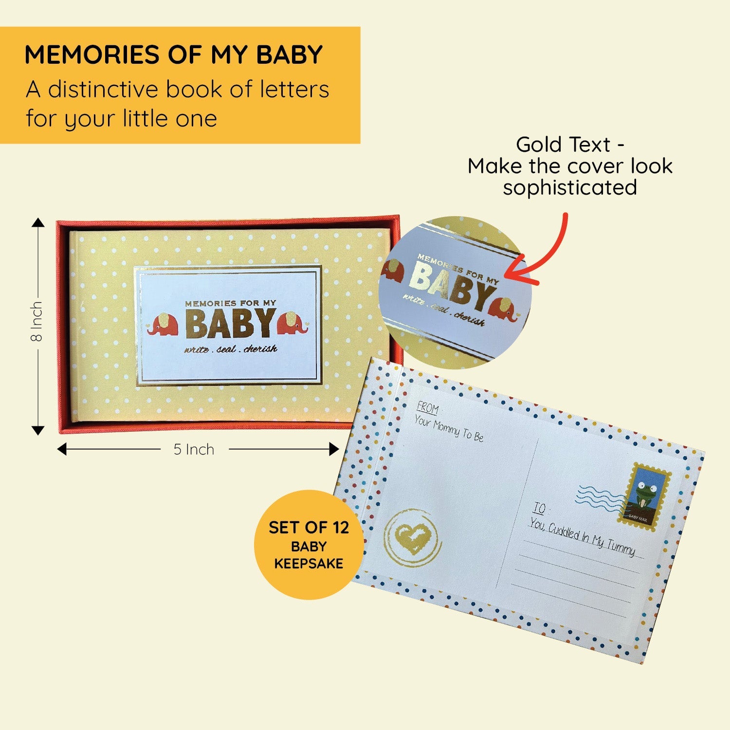 Memories For My Baby - Letter Book