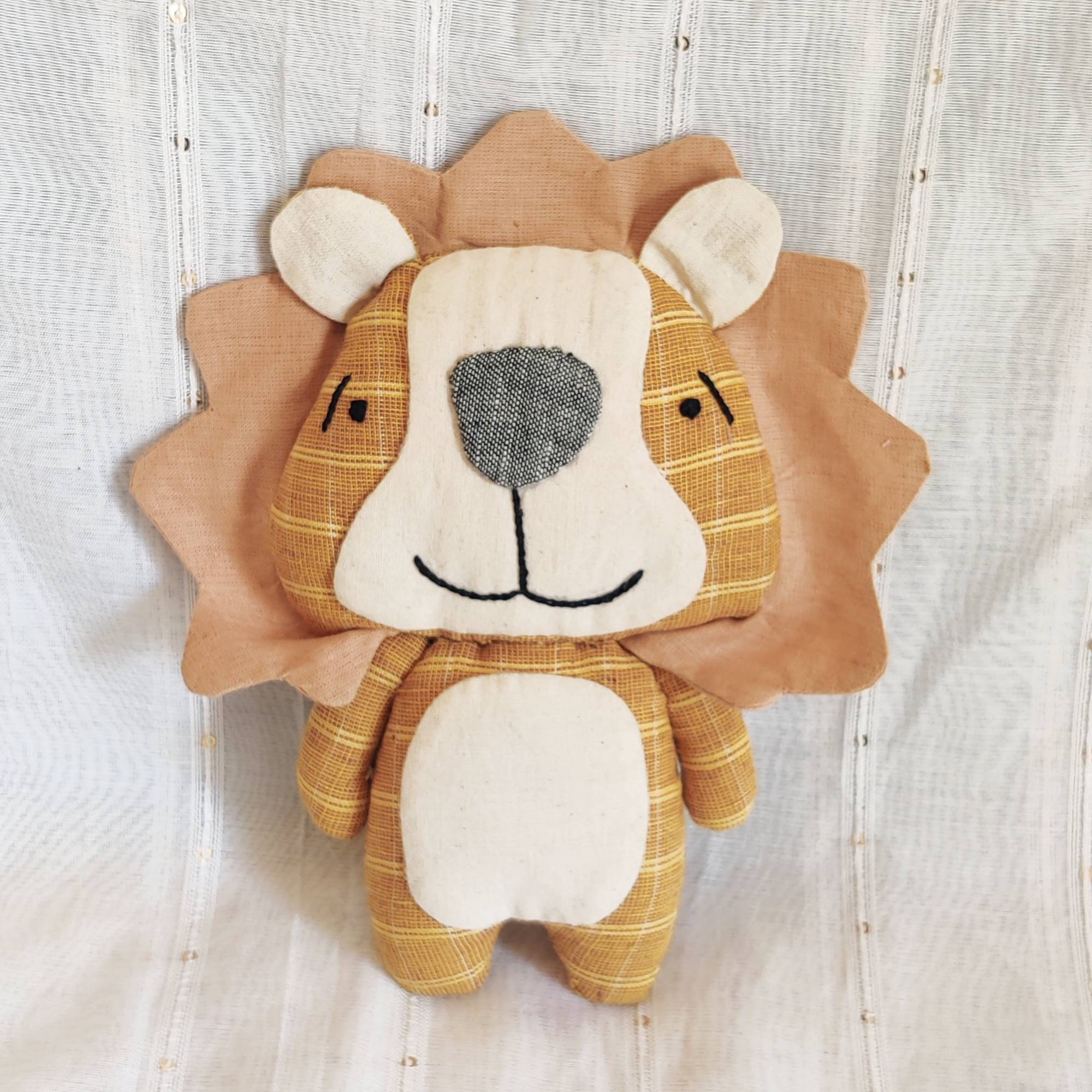 Lion Handmade Organic Fabric Toy