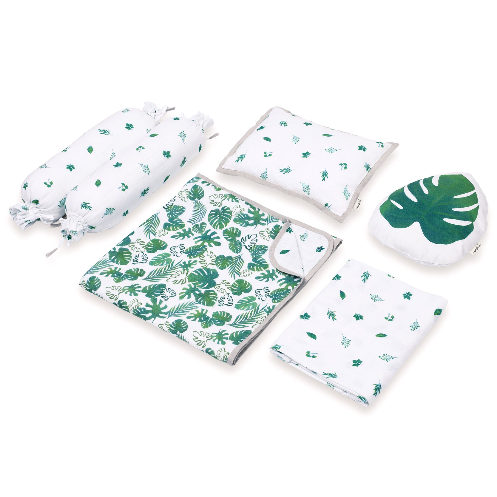 Bamboo Muslin Cot Bedding Set – Tropical Vibes Only