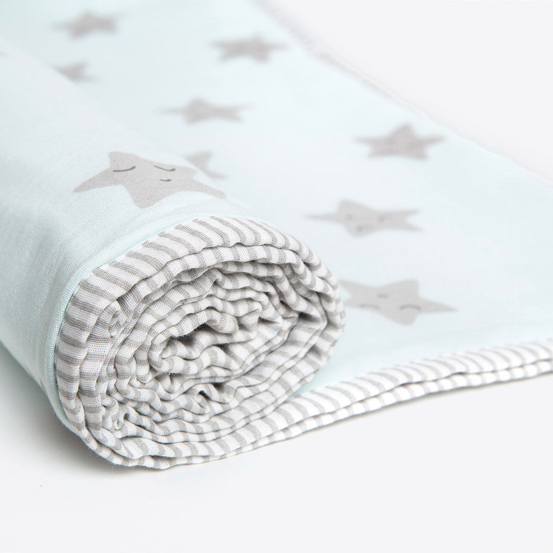 Organic Cotton Dohar  - Sleepy Star - Blue