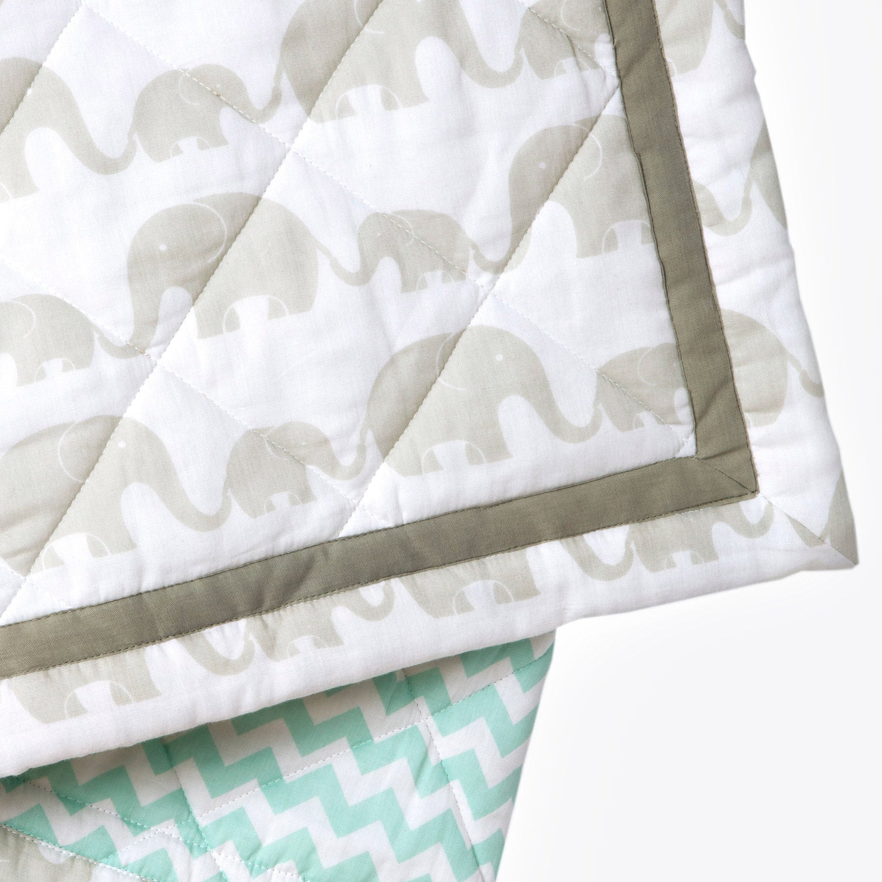 Organic Cotton Quilt - Elephant Parade
