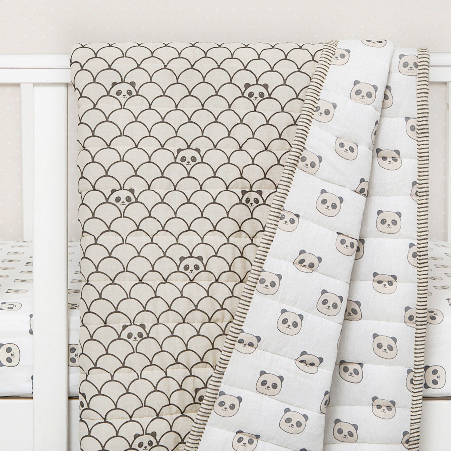 Organic Cotton Quilt - Peekaboo Panda