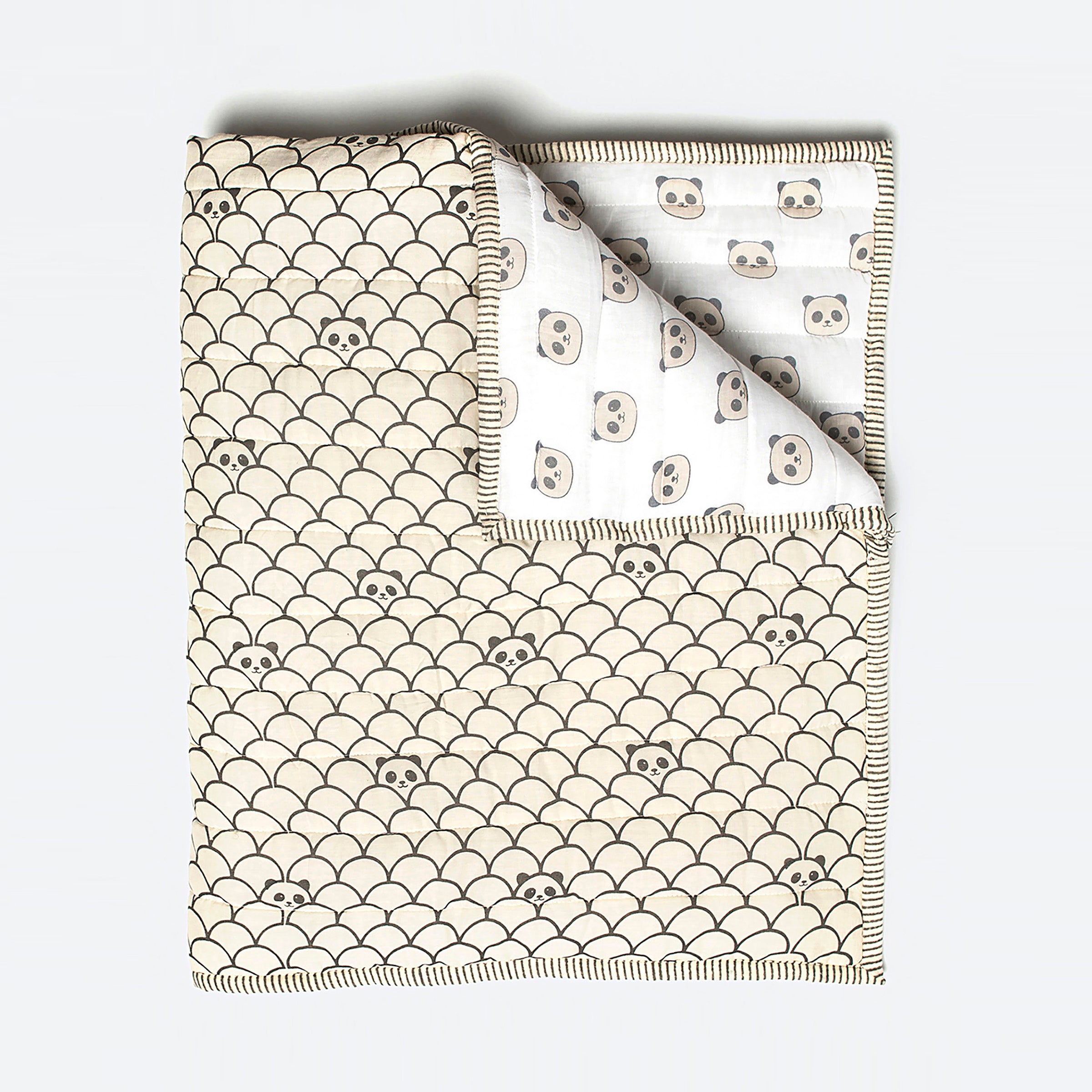 Organic Cotton Quilt - Peekaboo Panda