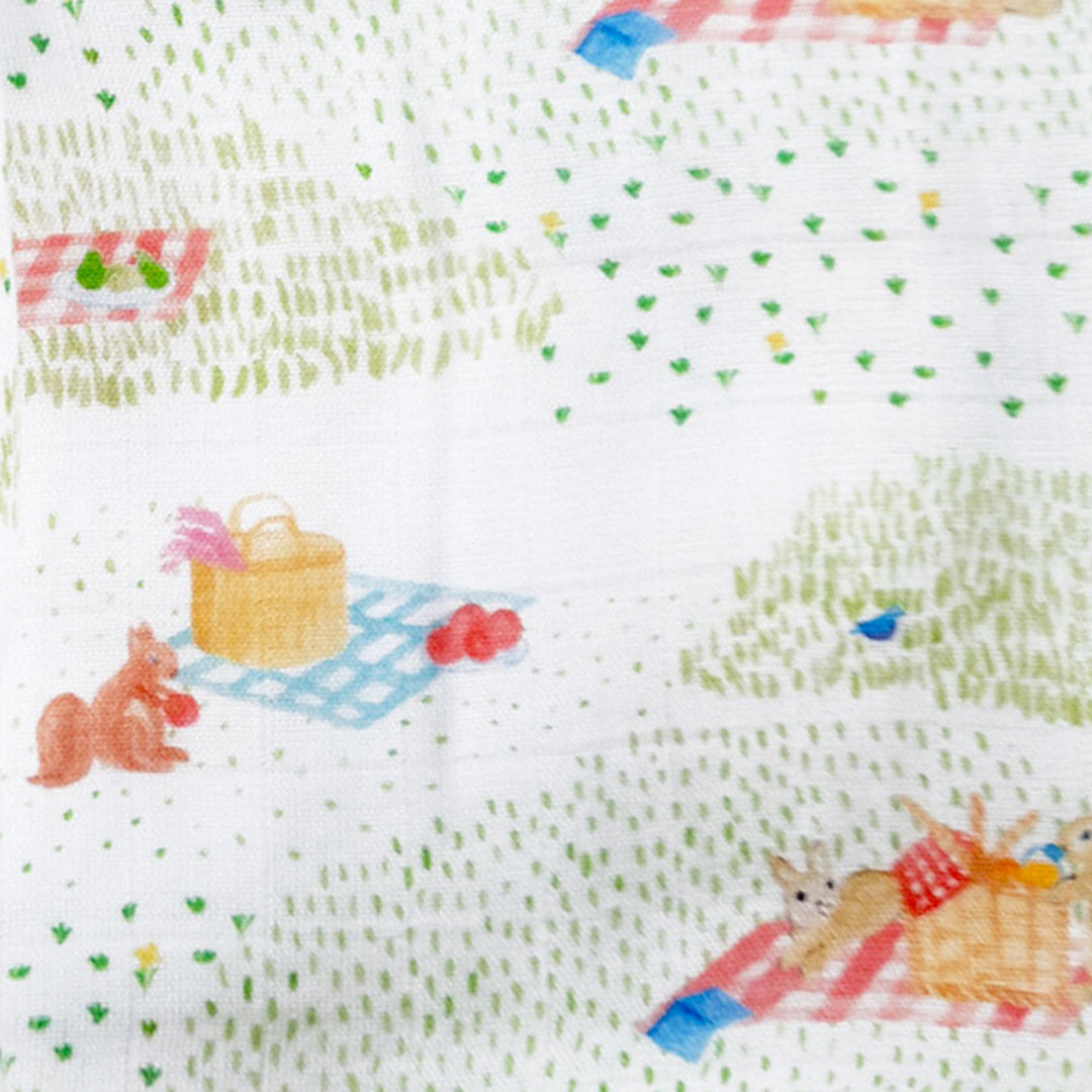 Bamboo Muslin Swaddles - Set of 2 – Picnic Party & Gingham Checks