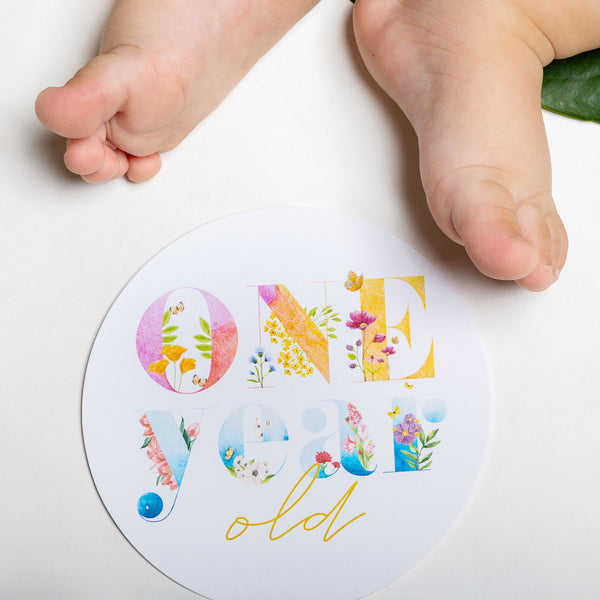You're Onederful Baby Milestone Card