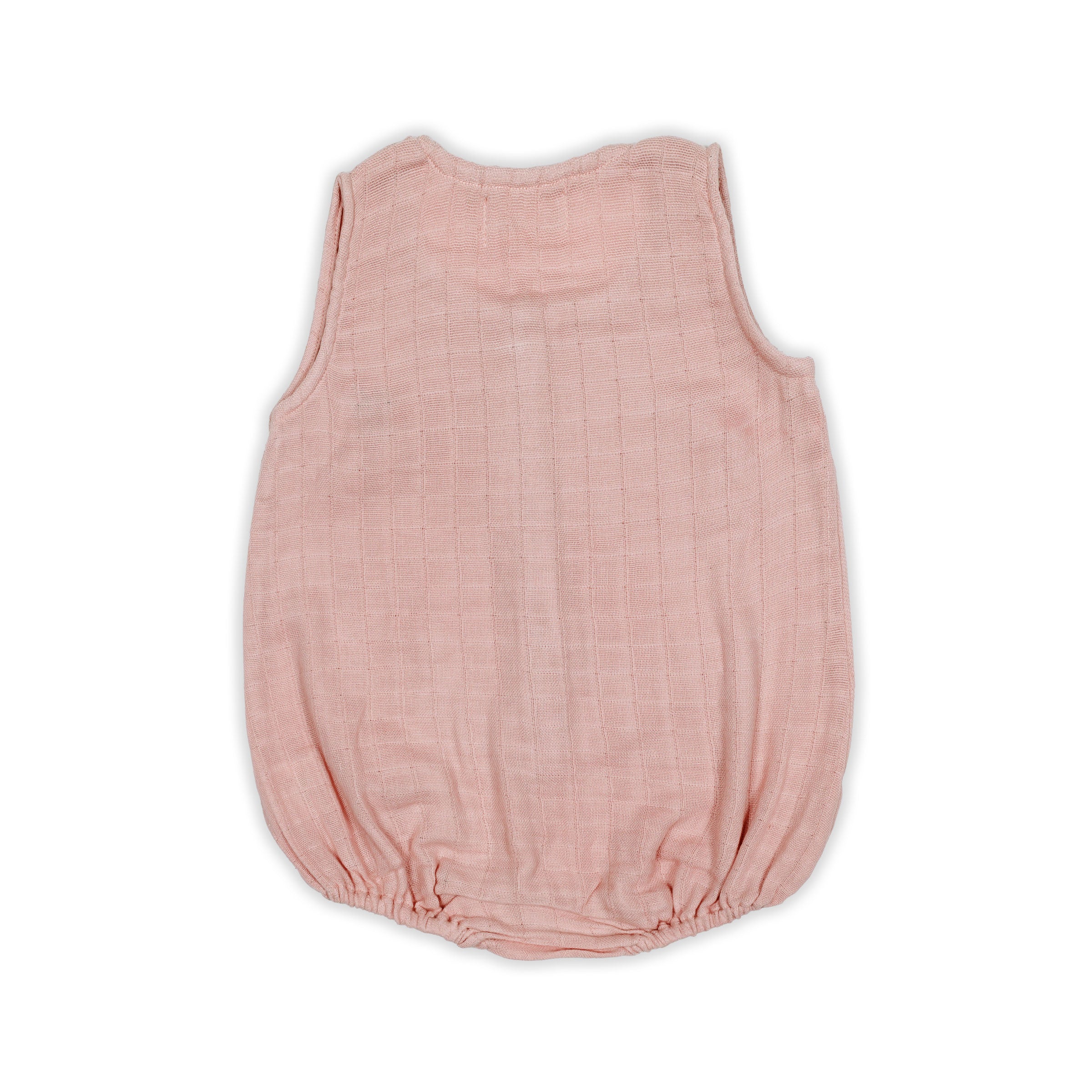 Organic Muslin Baby Romper - Old Rose