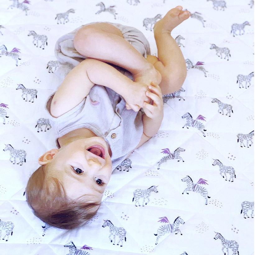 Organic Muslin Baby Romper - Grey
