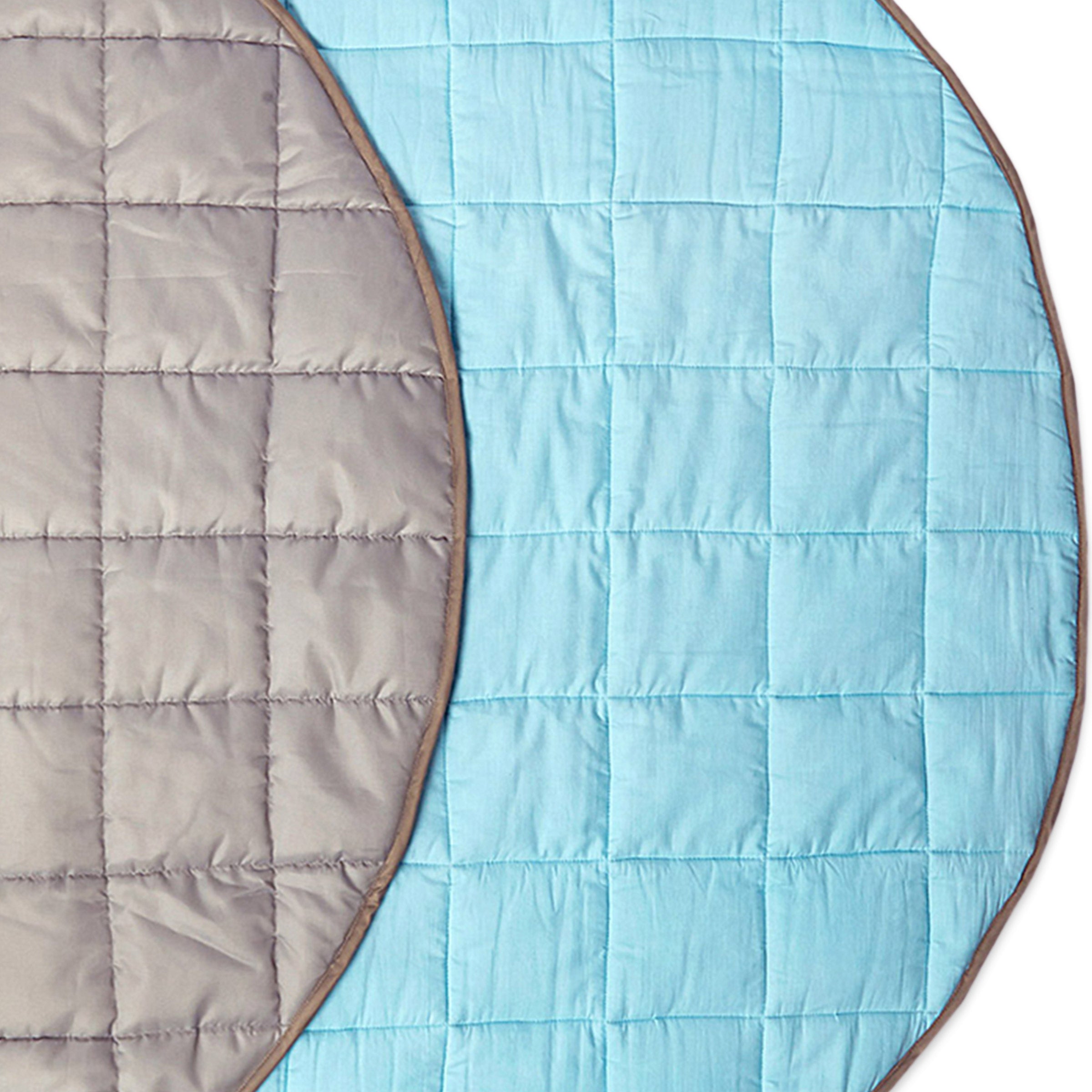 Indoor/Outdoor Quilted Playmat – Sky Blue