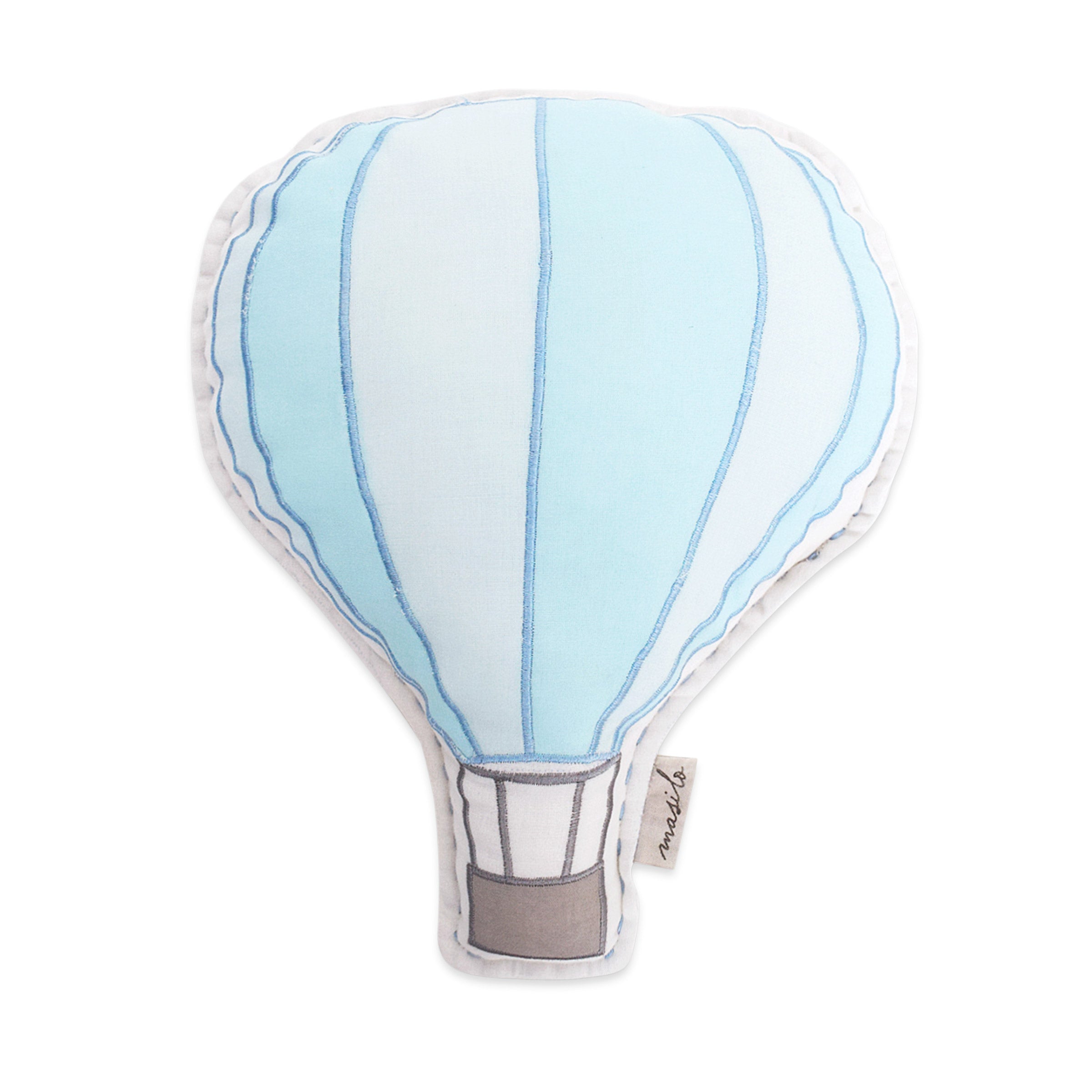 Organic Shape Cushion - Up, Up & Away | Blue