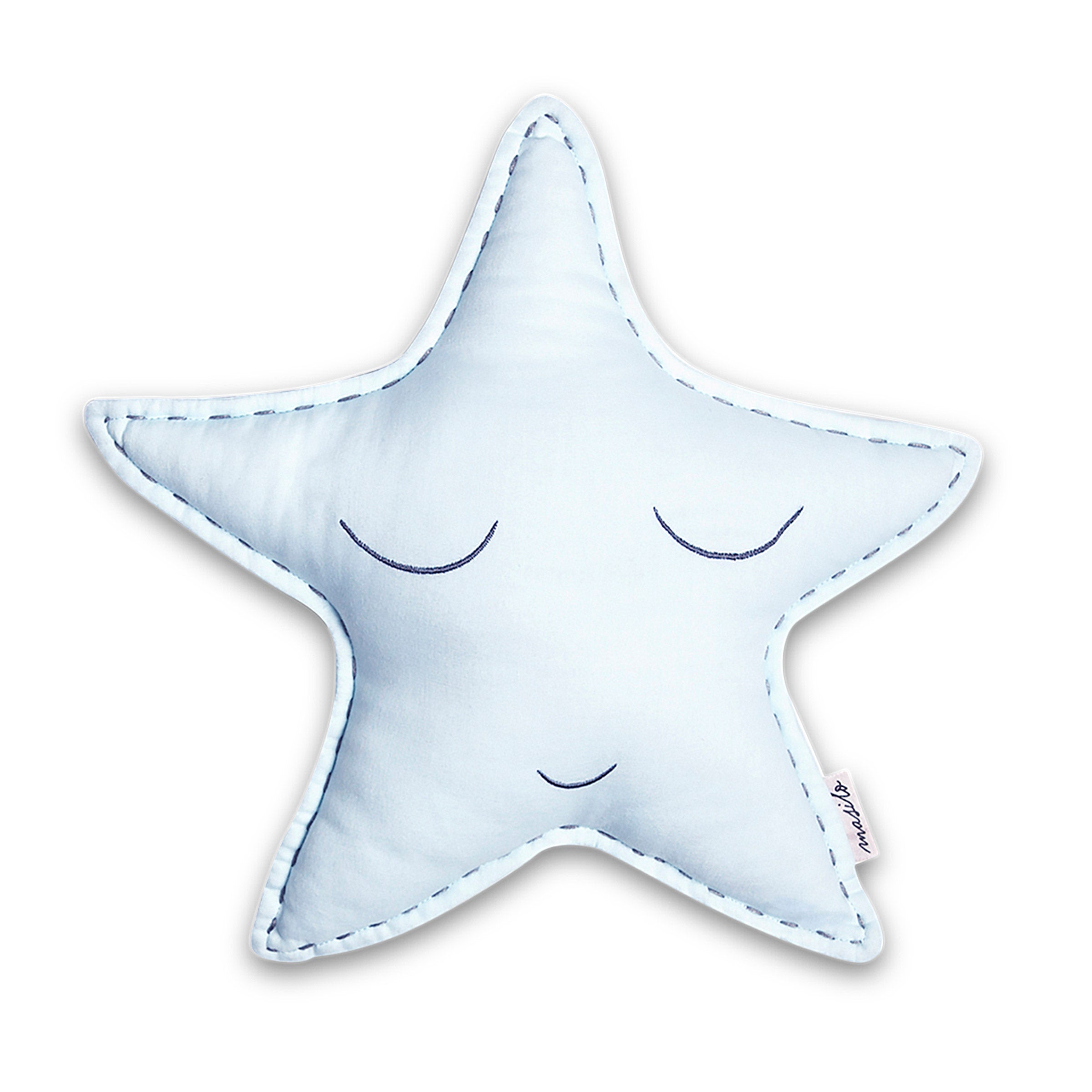 Organic Shape Cushion - Sleepy Star | Blue