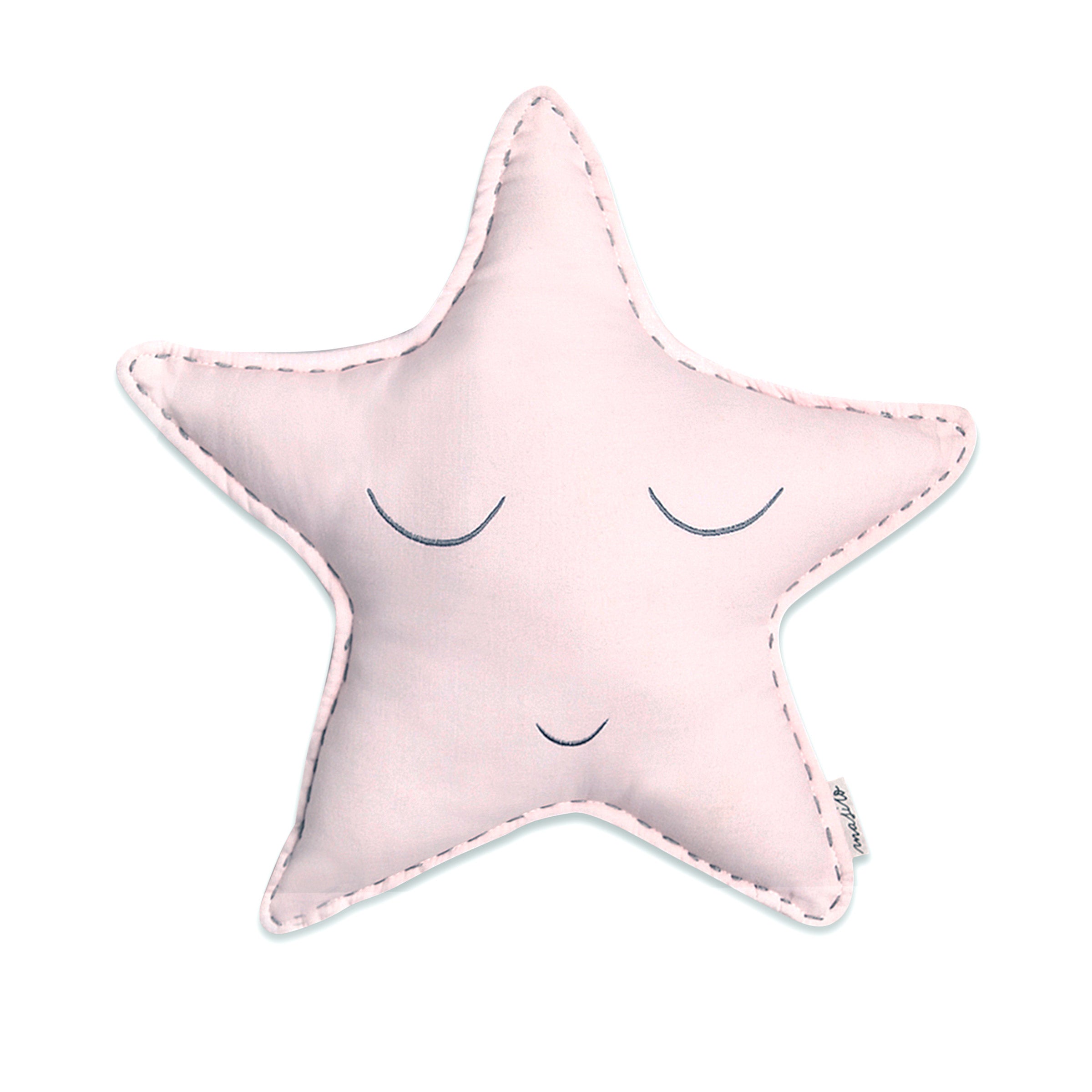 Organic Shape Cushion - Sleepy Star | Pink