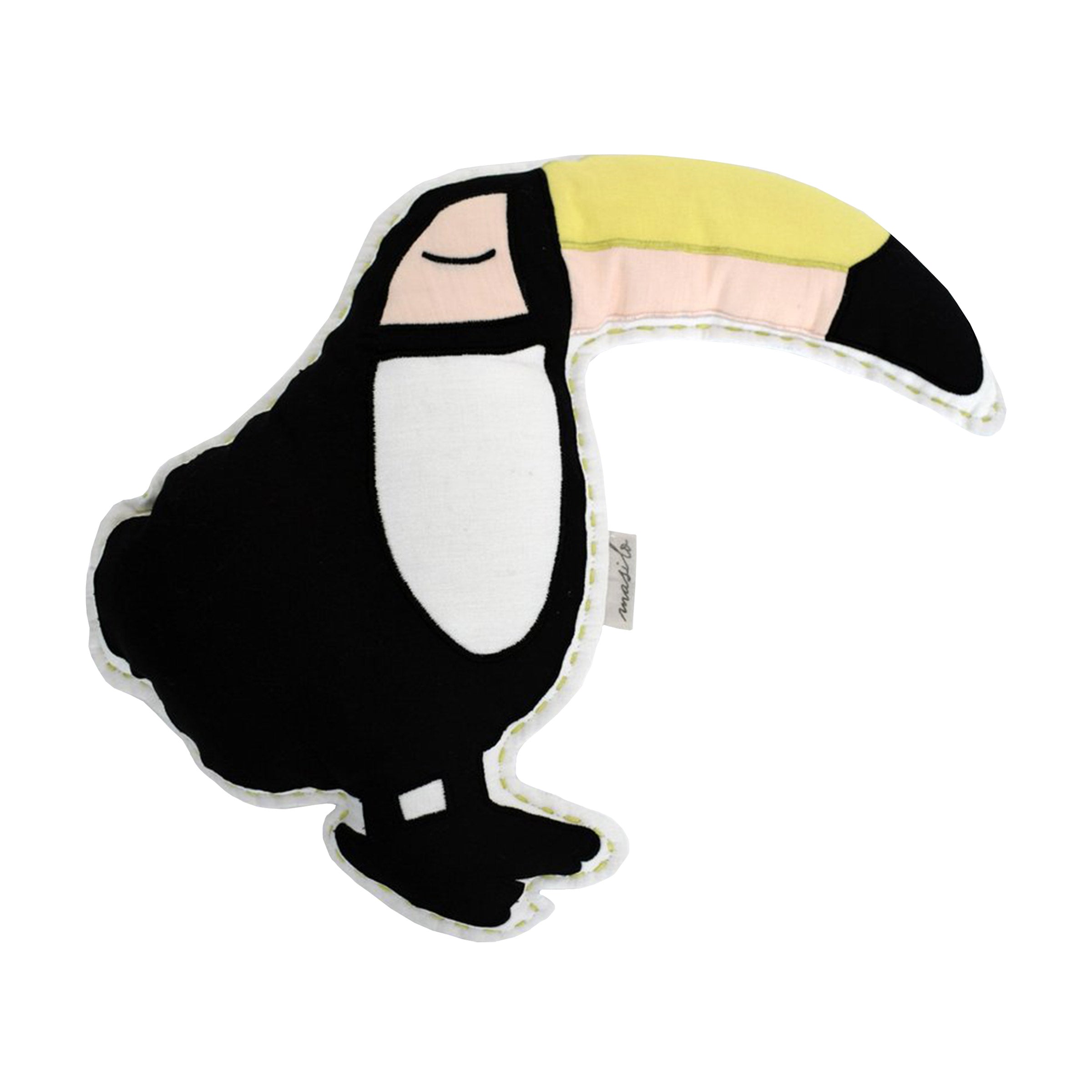 Organic Shape Cushion - Tropical Toucan