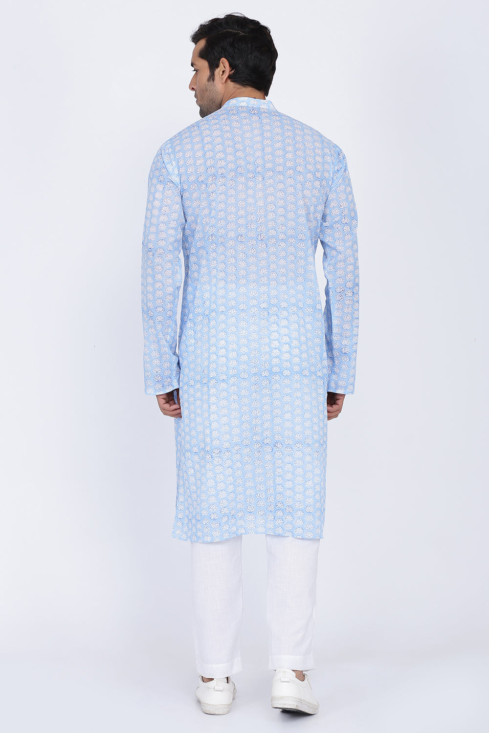 Mist Handblock Kurta