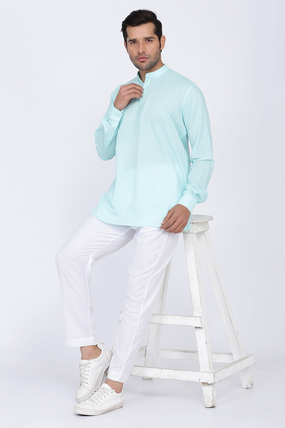 Sky Short Kurta