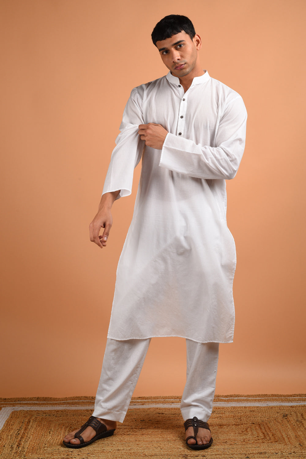 Ivory Cotton Kurta