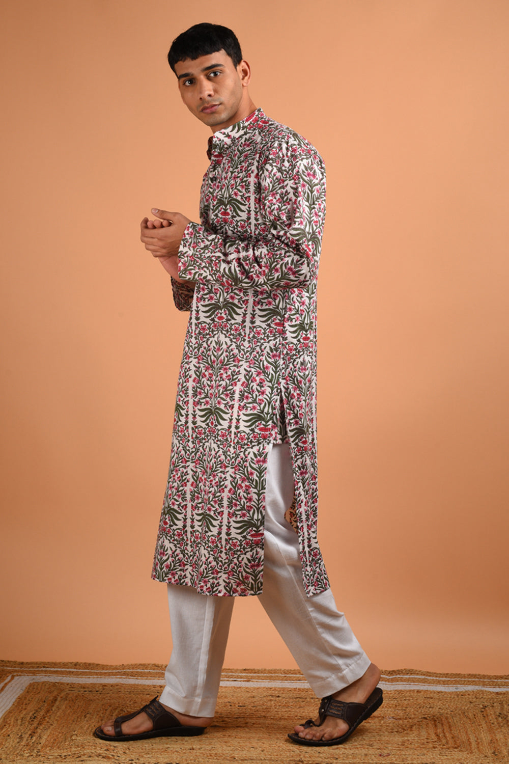 Orchid Handblock Kurta