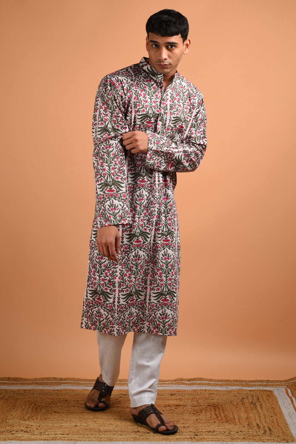 Orchid Handblock Kurta