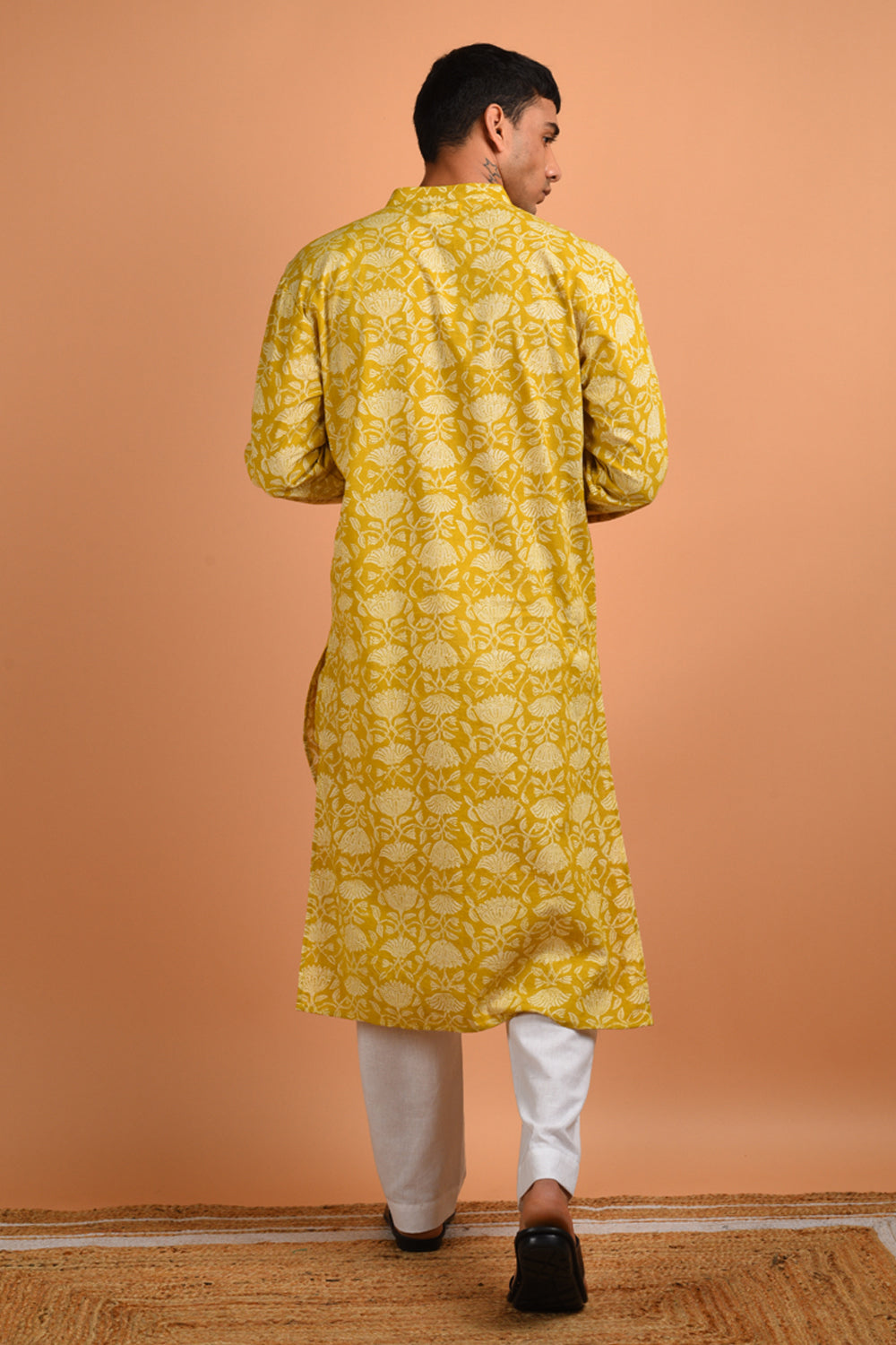 Corn Handblock Kurta