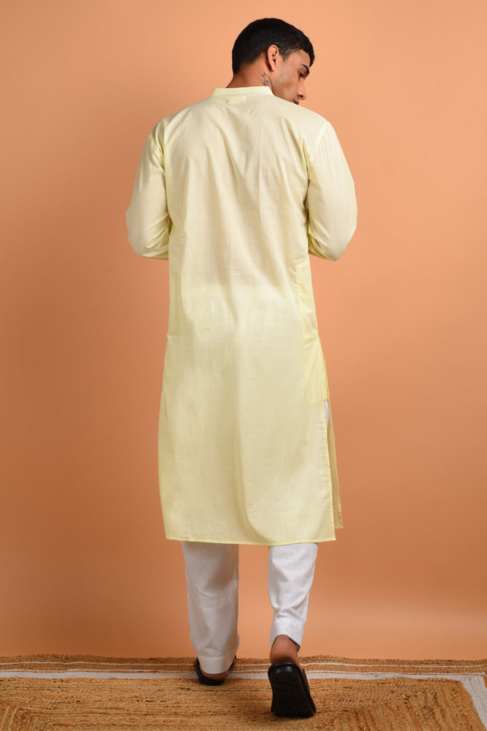 Yellow Cotton Kurta