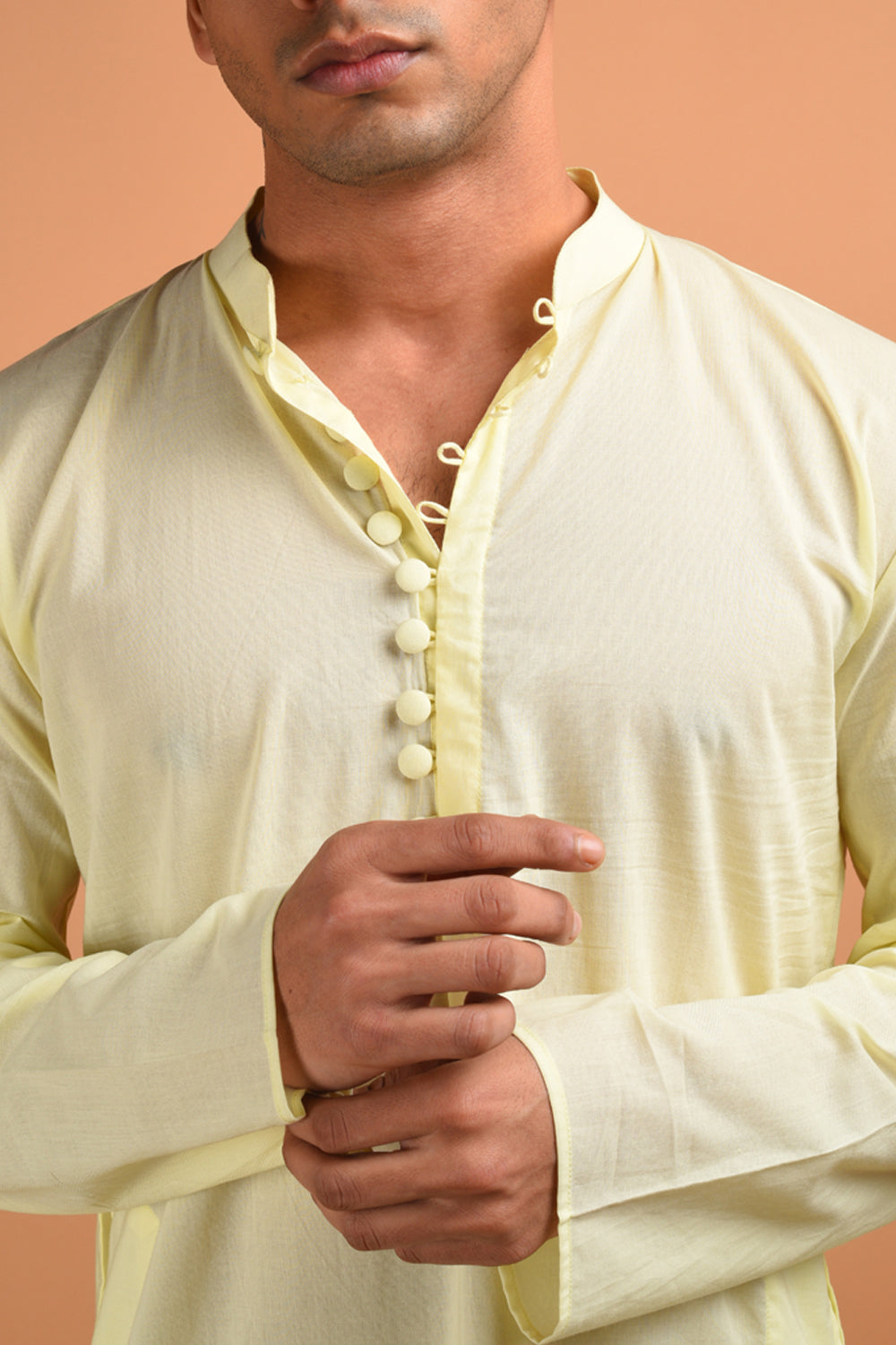 Yellow Cotton Kurta