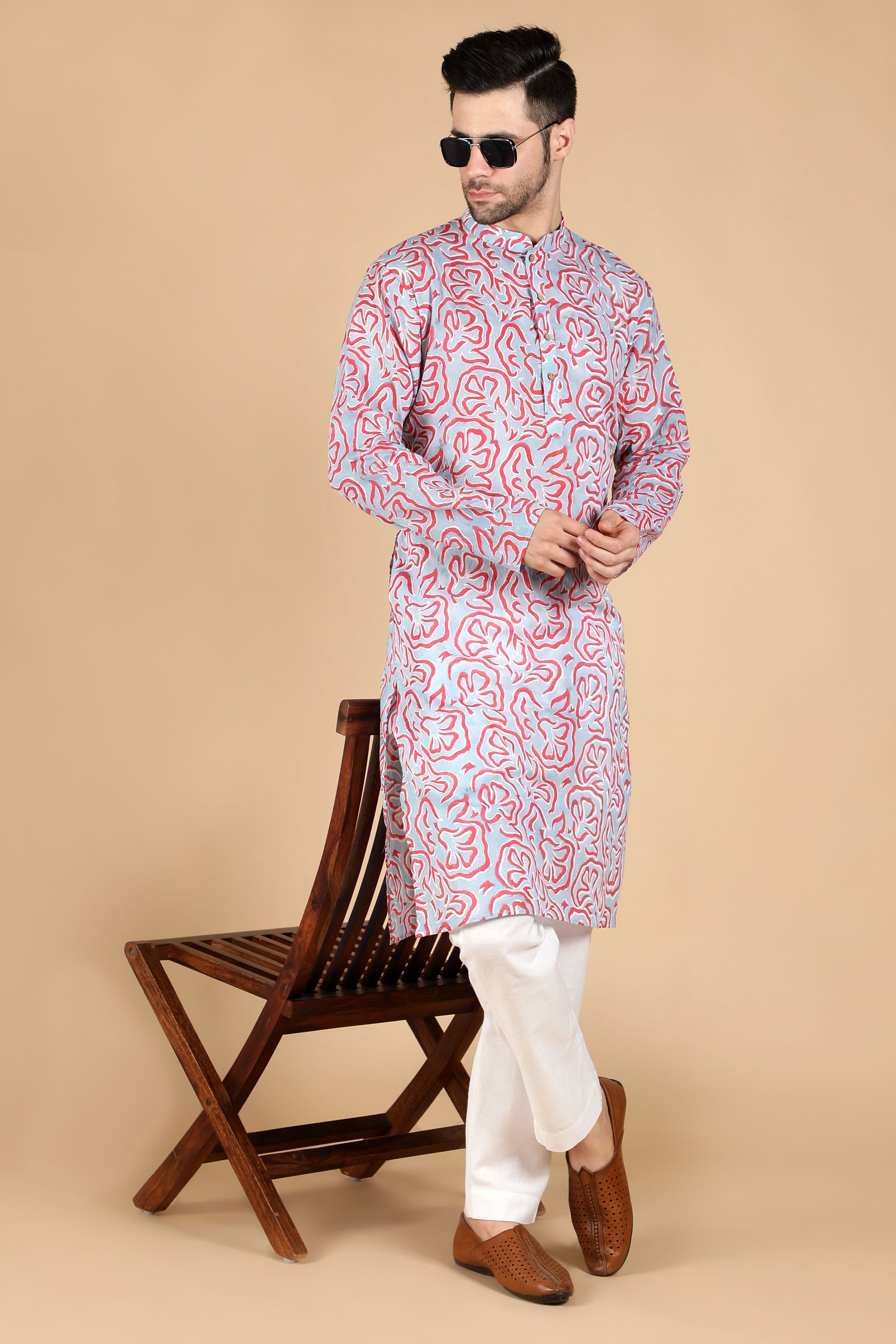 Abstract Cotton Kurta