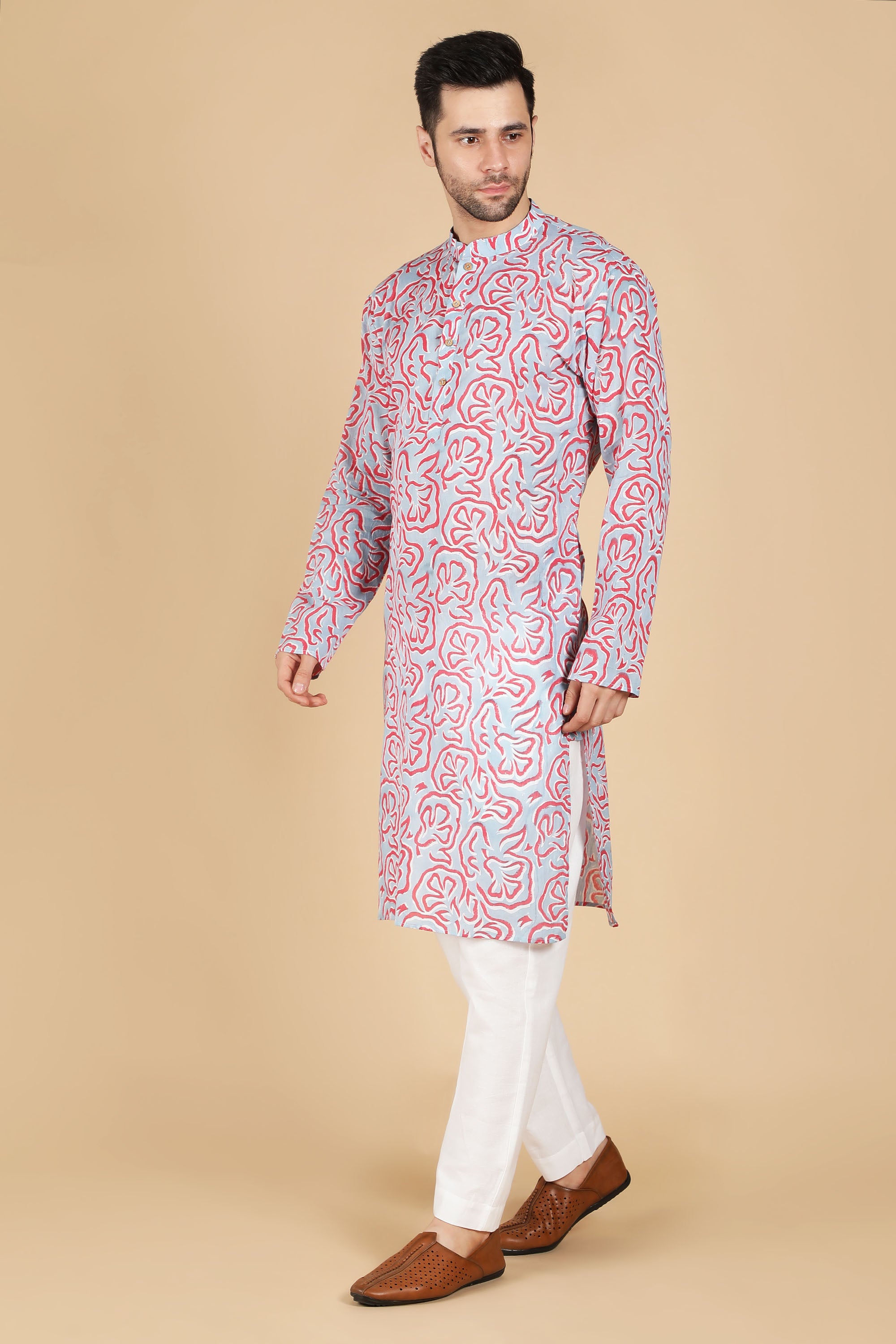 Abstract Cotton Kurta