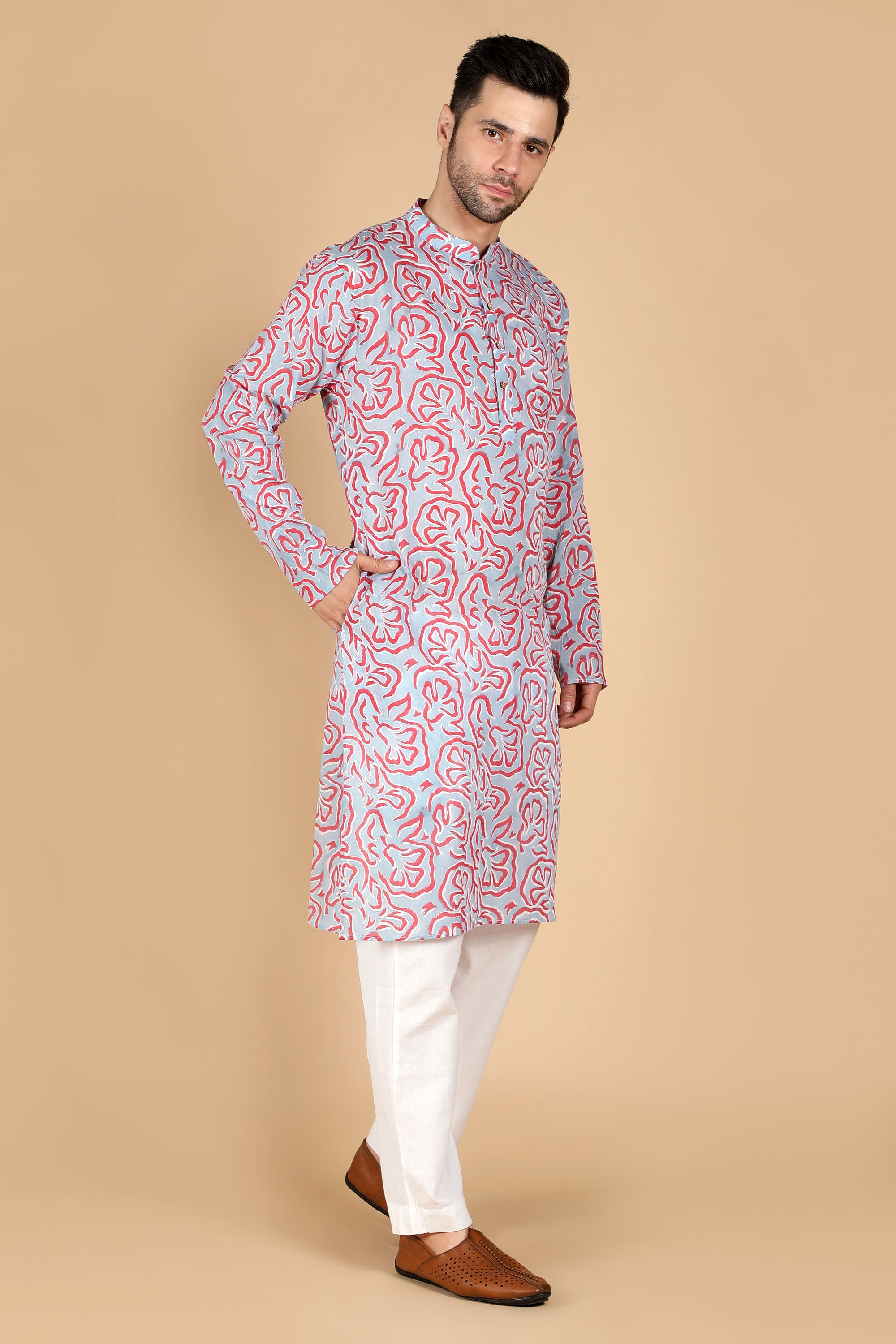 Abstract Cotton Kurta