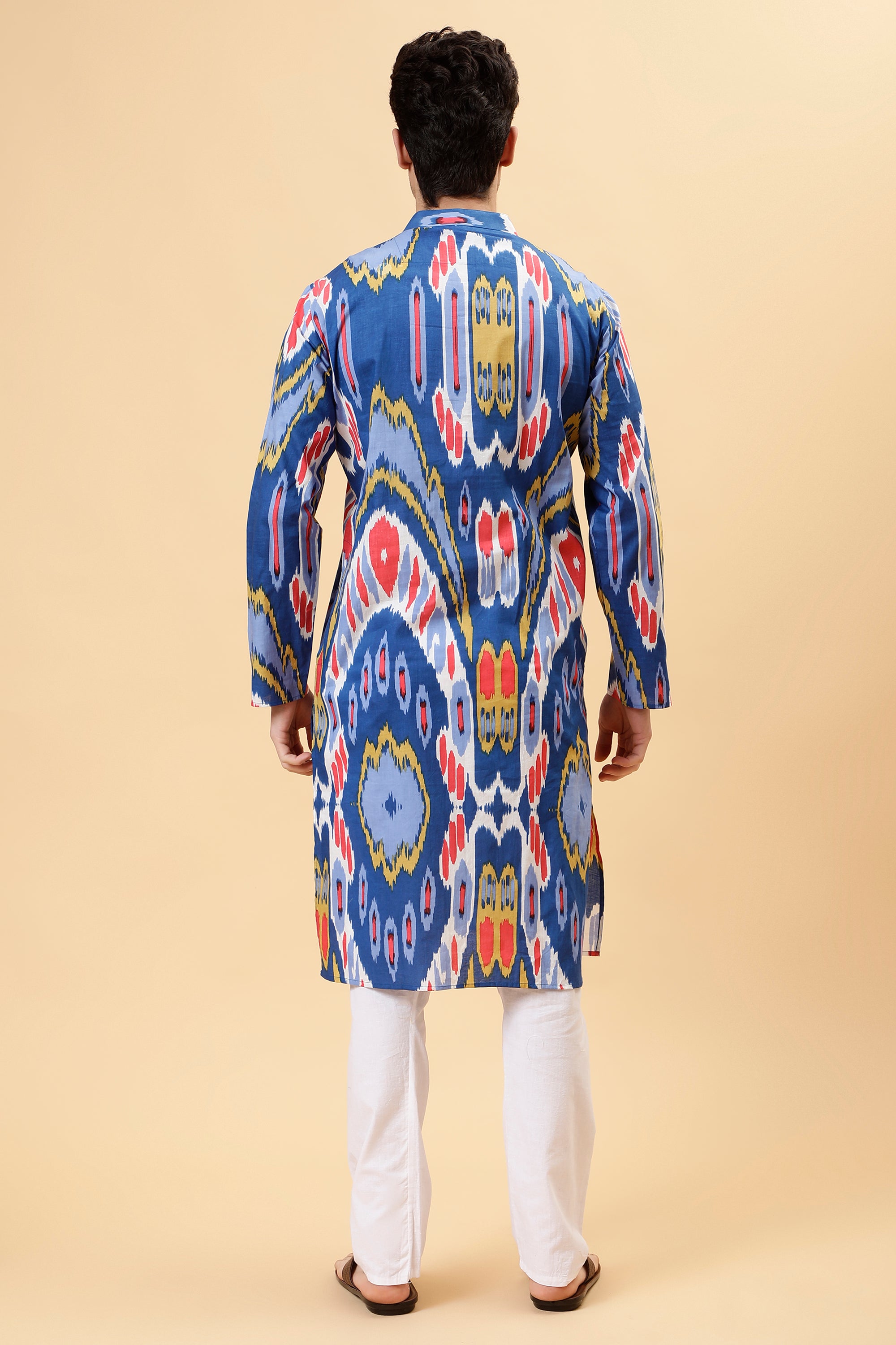 Indigo Ikat Kurta