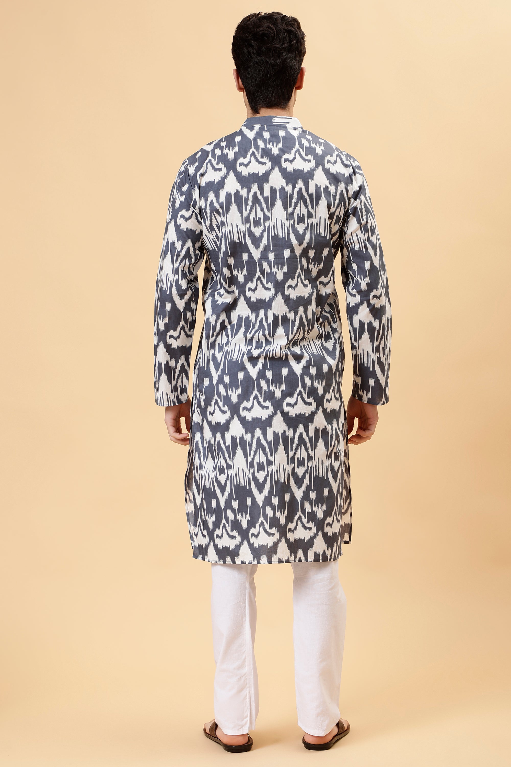 Ash Ikat Kurta