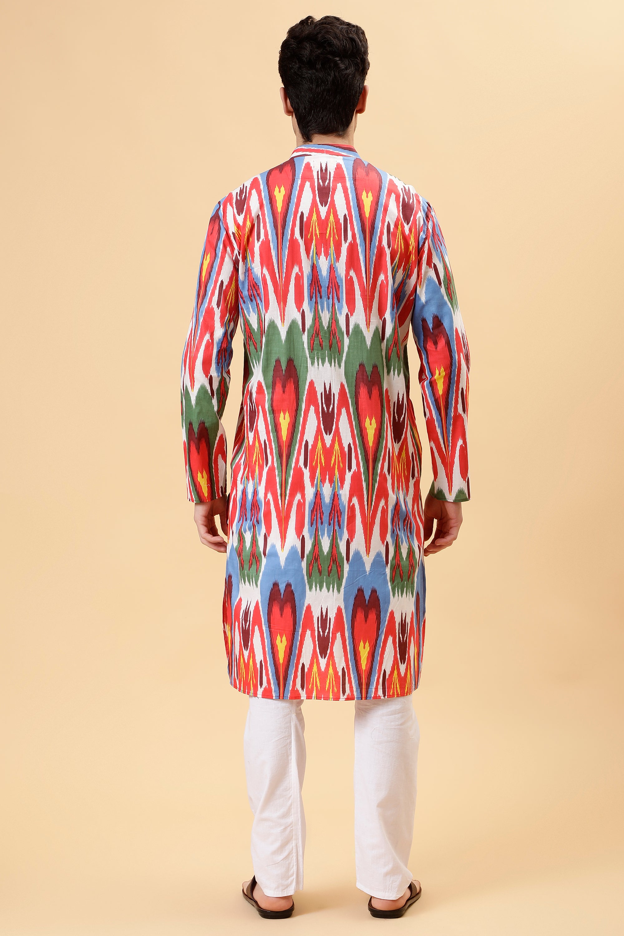 Multicolor Ikat Kurta