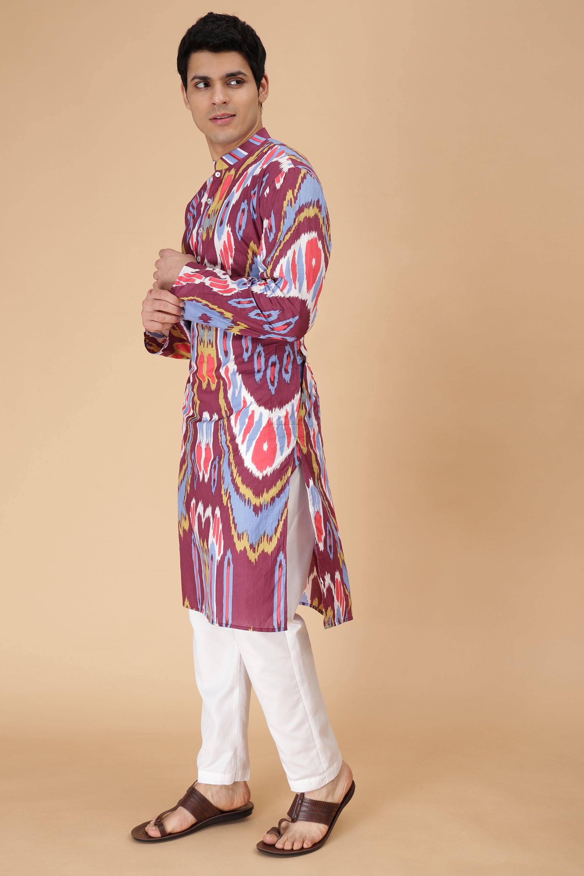 Merlot Ikat Kurta