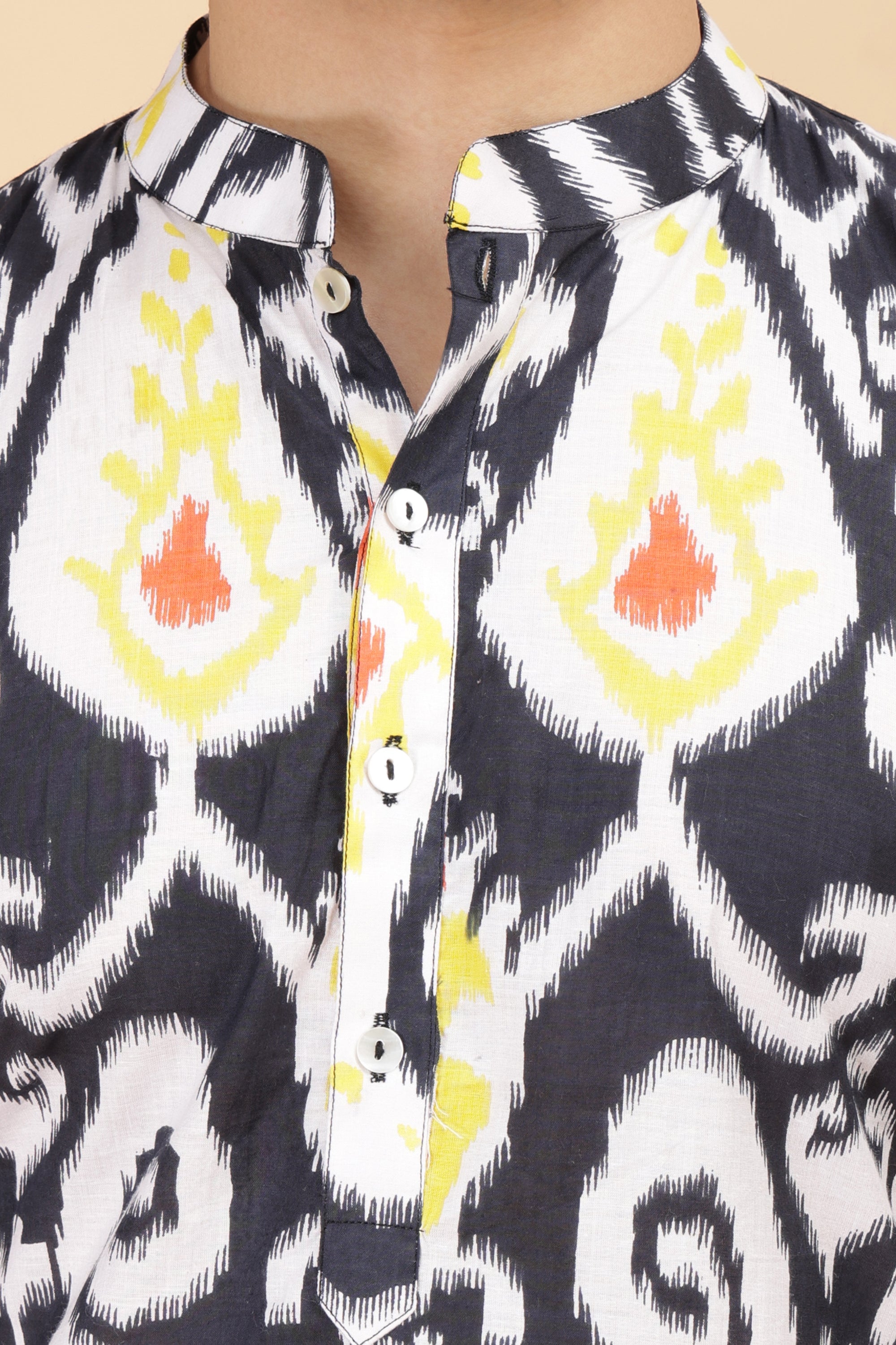 Oxide Ikat Kurta