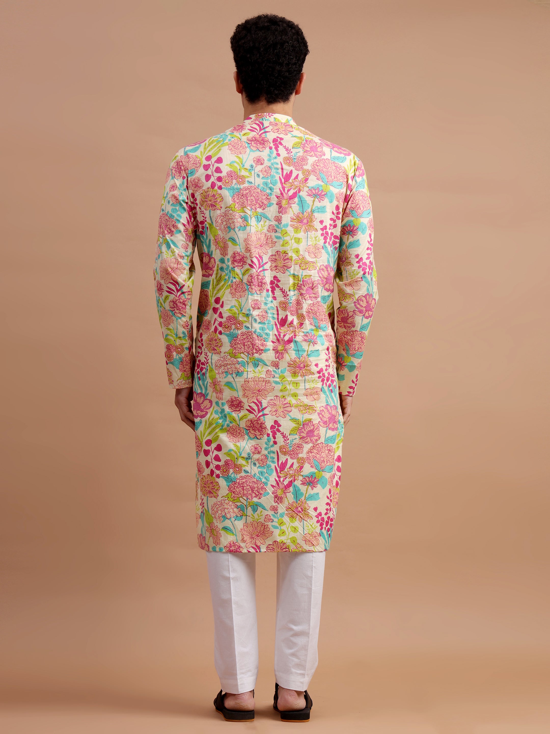 Multicolor Men Kurta Set