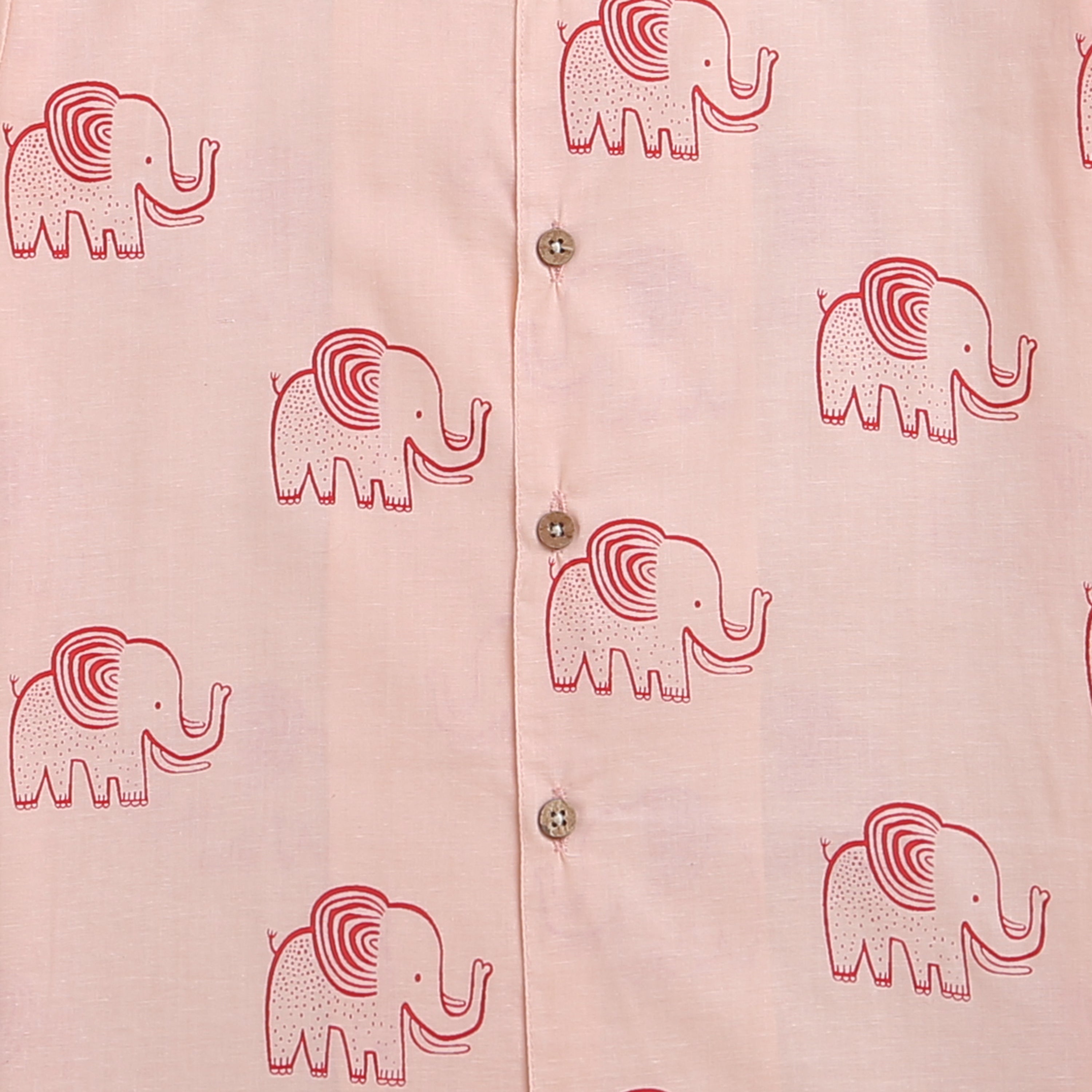 A STOMPING ELEPHANT - COTTON SHIRT - Totdot