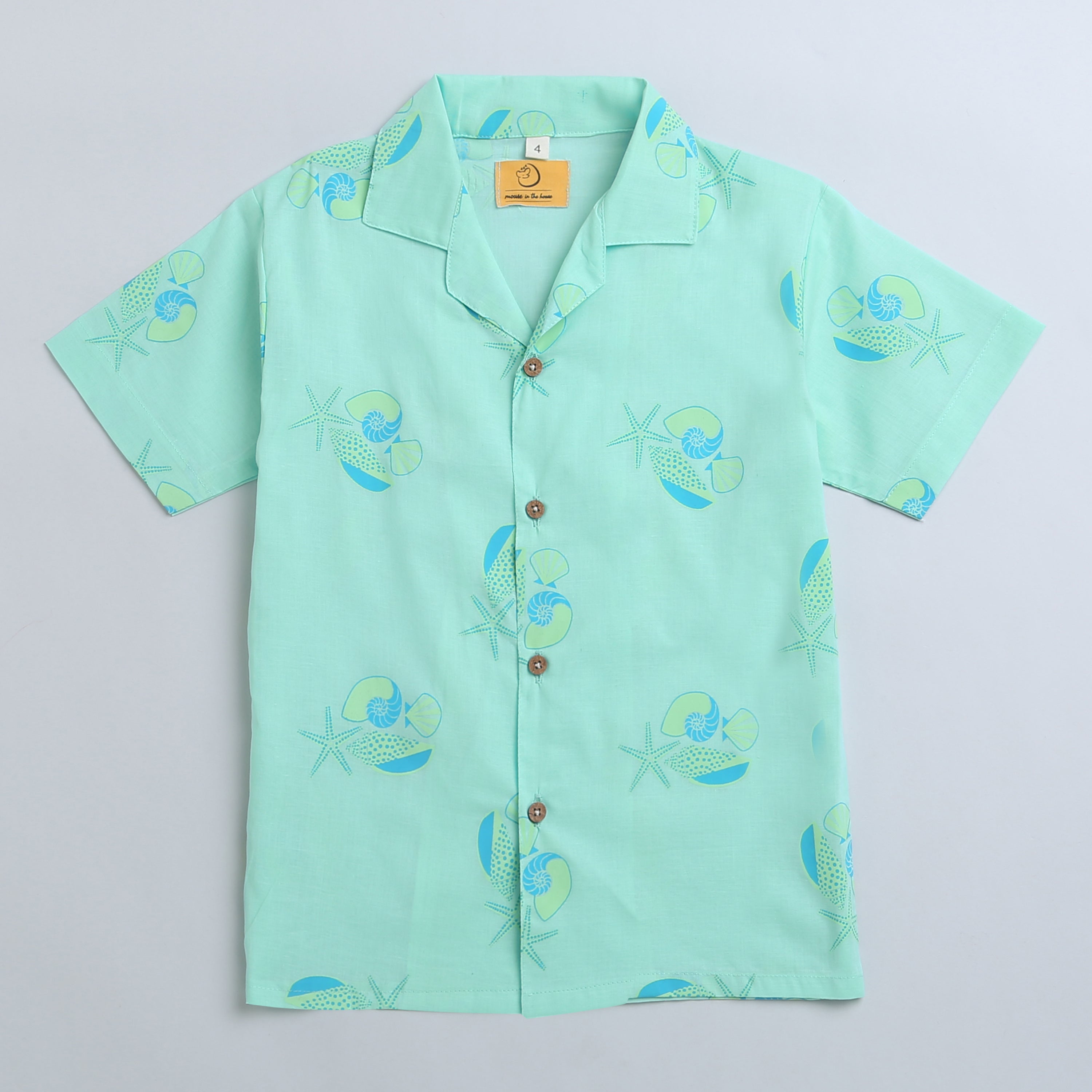 OLIVE THE SEASHELLS - COTTON SHIRT - Totdot