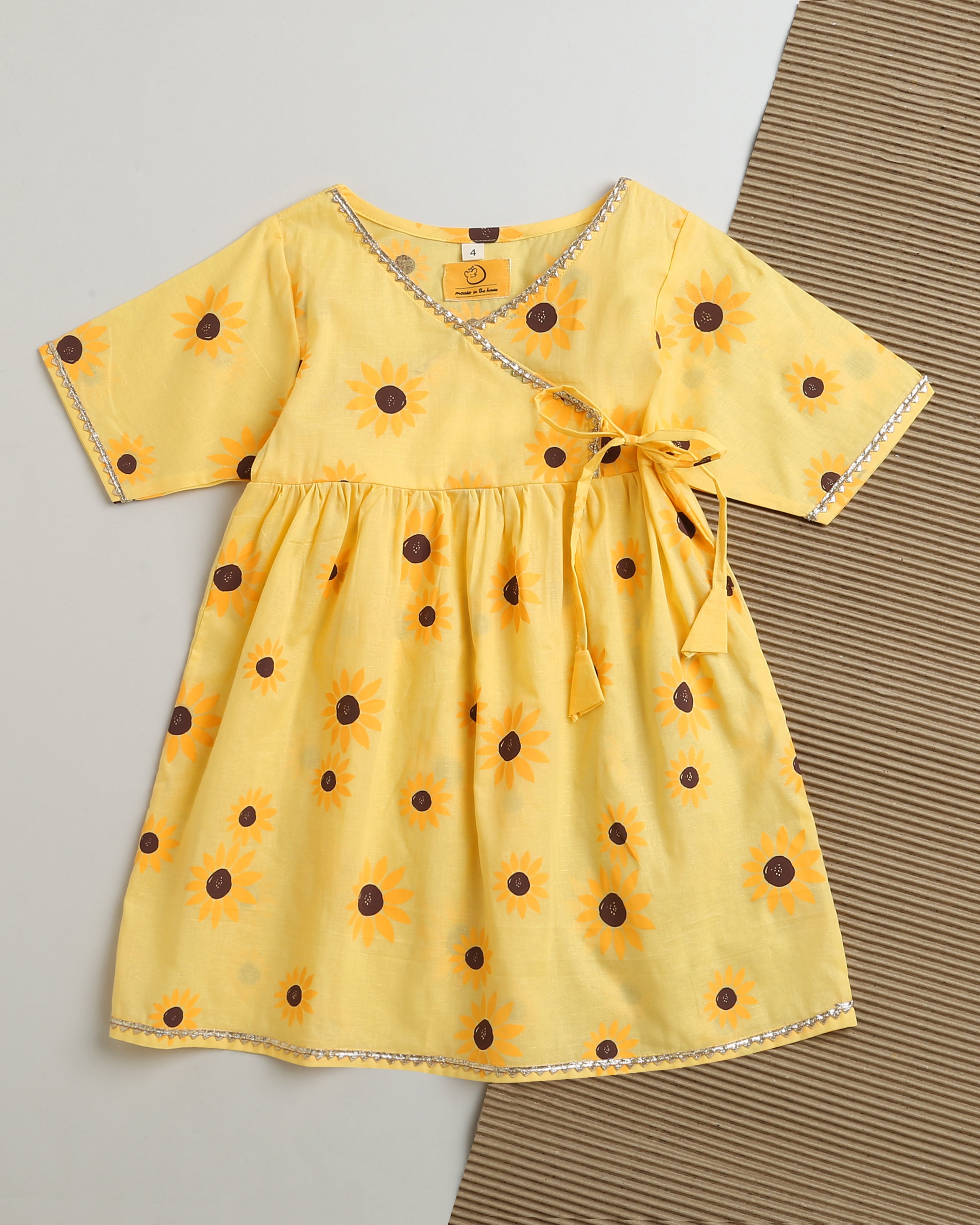 Lane of Dreams (Yellow) - Girls Ethnic Wear