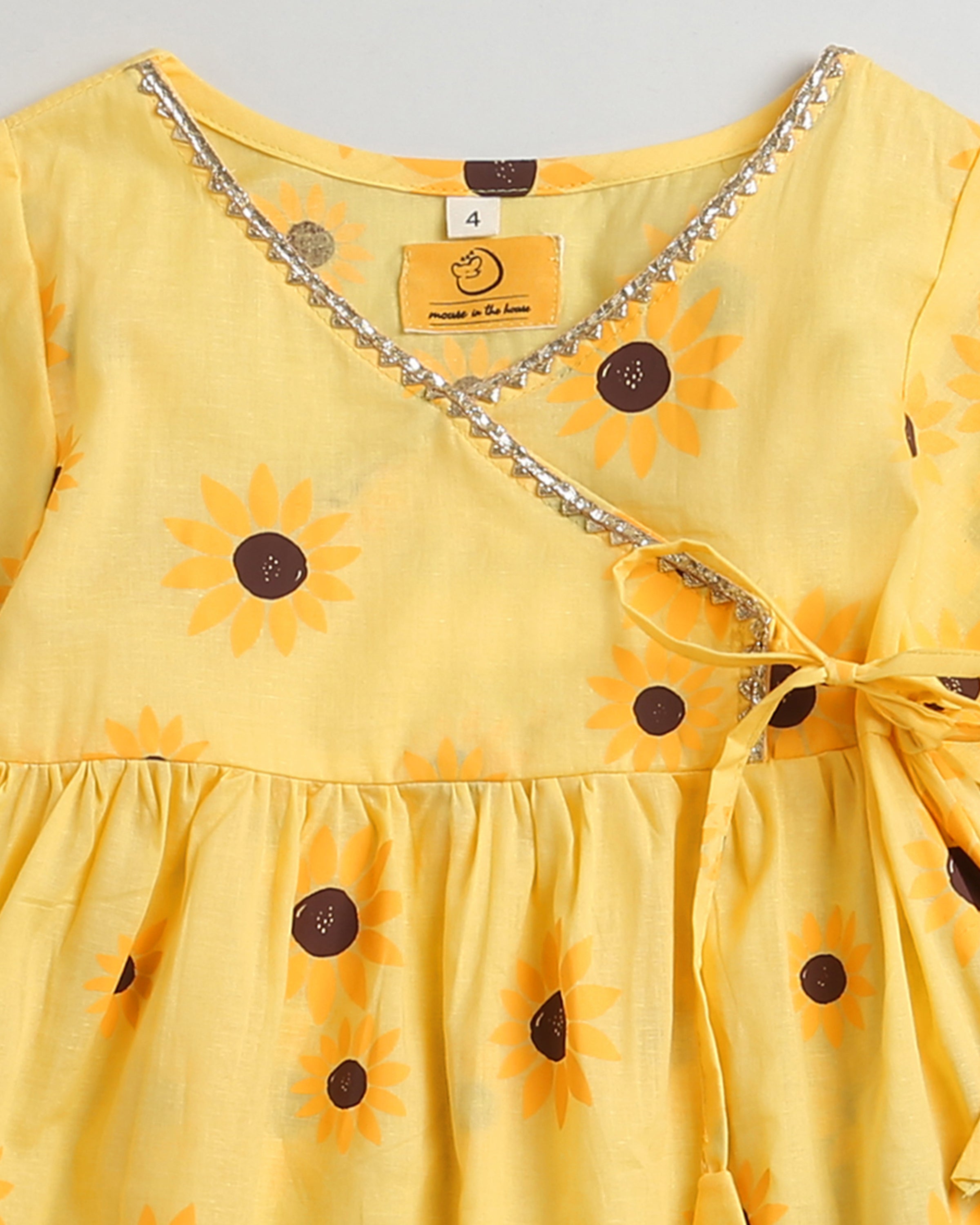 Lane of Dreams (Yellow) - Girls Ethnic Wear