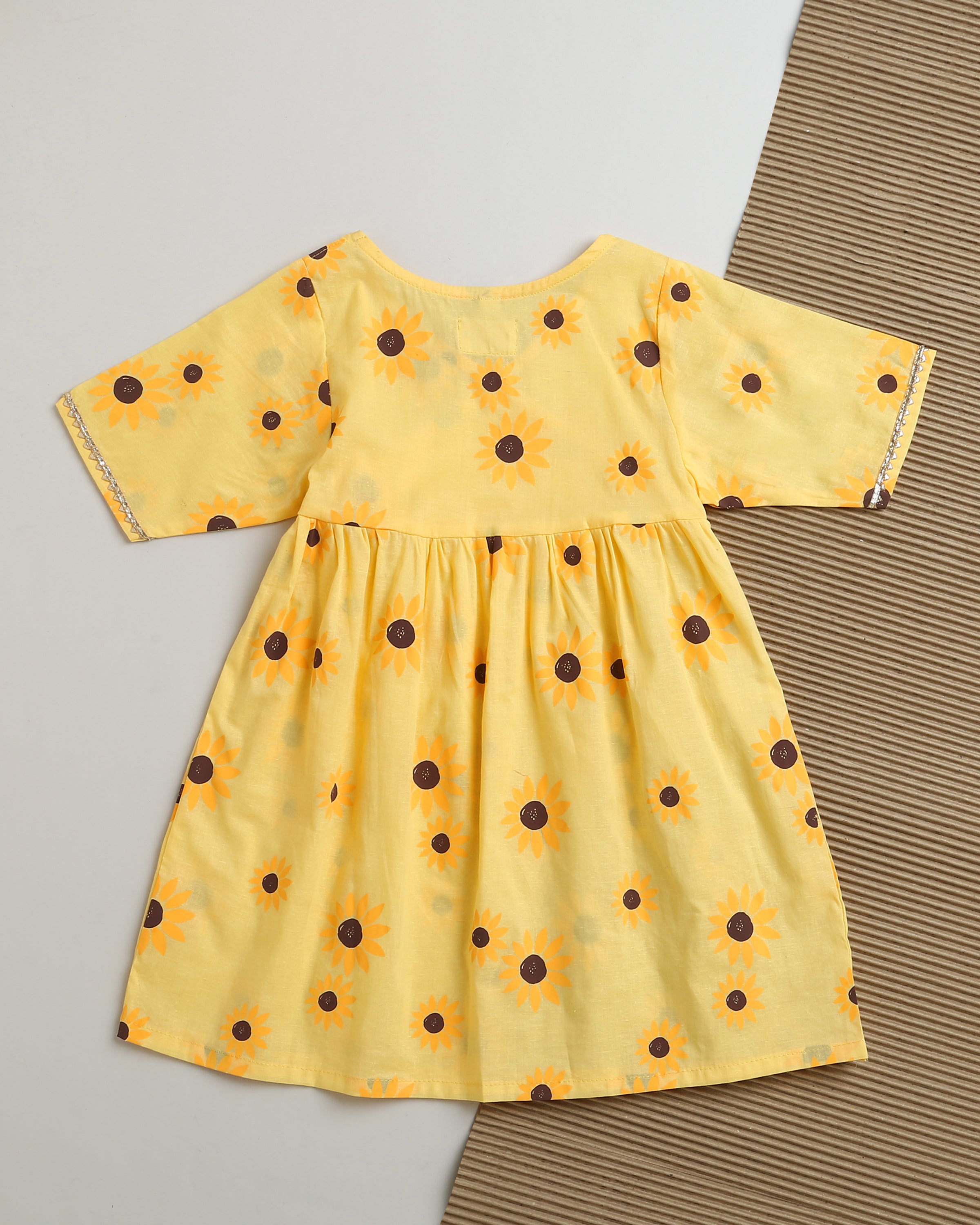 Lane of Dreams (Yellow) - Girls Ethnic Wear