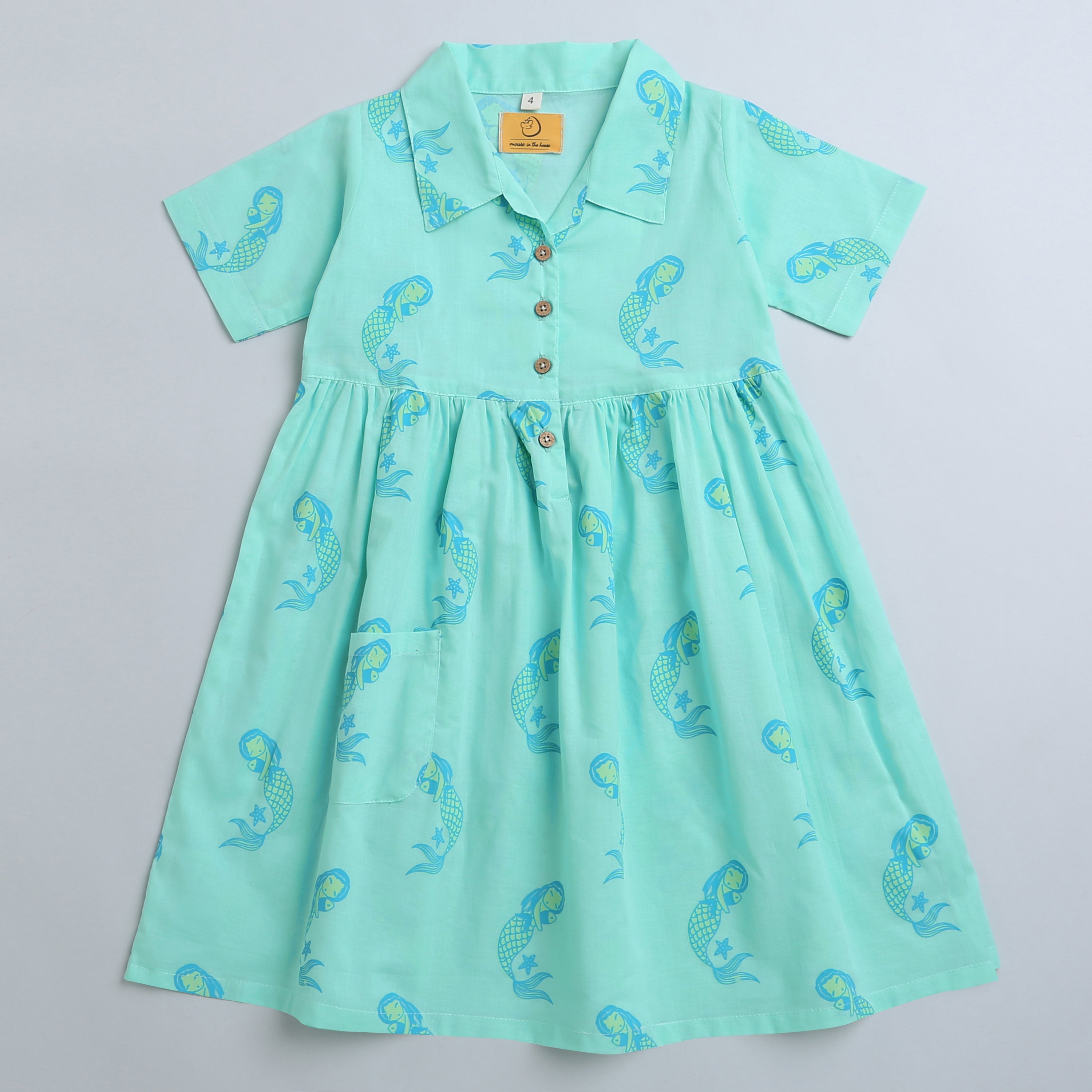 ADELLA THE MERMAID - COTTON DRESS - Totdot