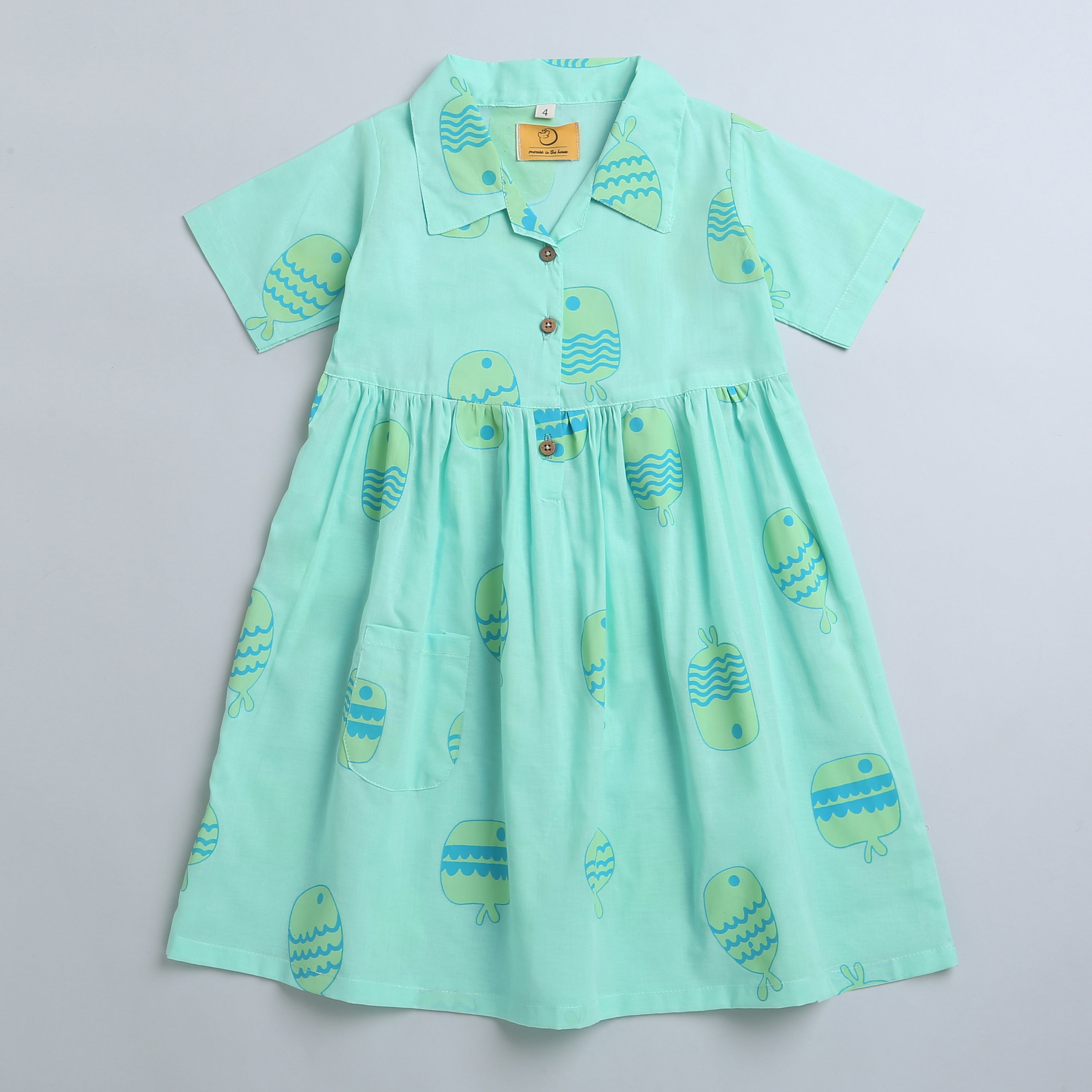 FLOATER THE FISH - COTTON DRESS - Totdot