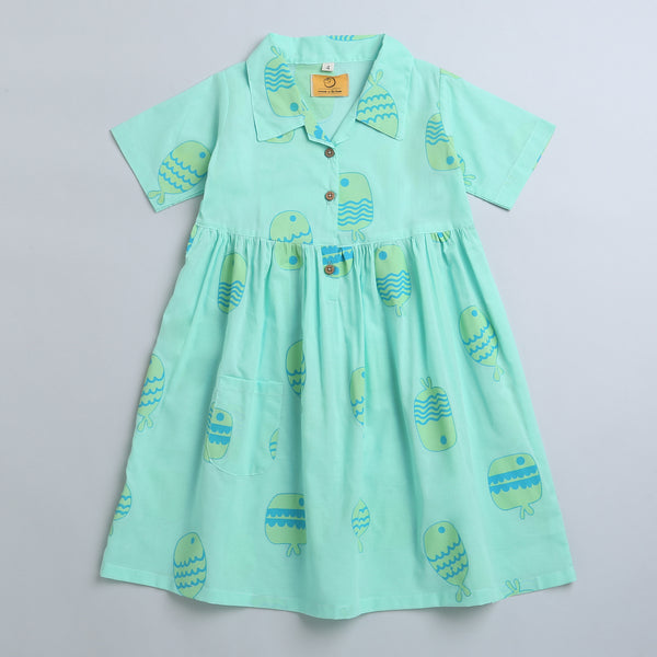 FLOATER THE FISH - COTTON DRESS