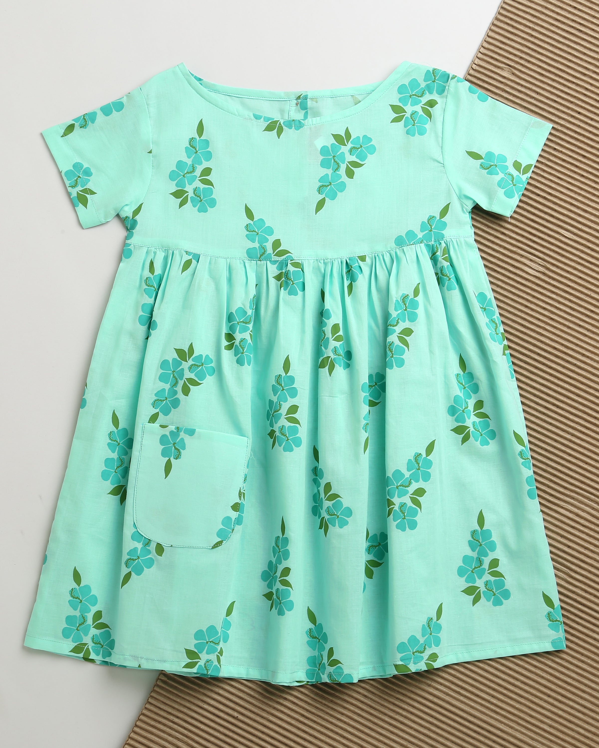 Lane of Happiness (Blue)- Cotton Frock