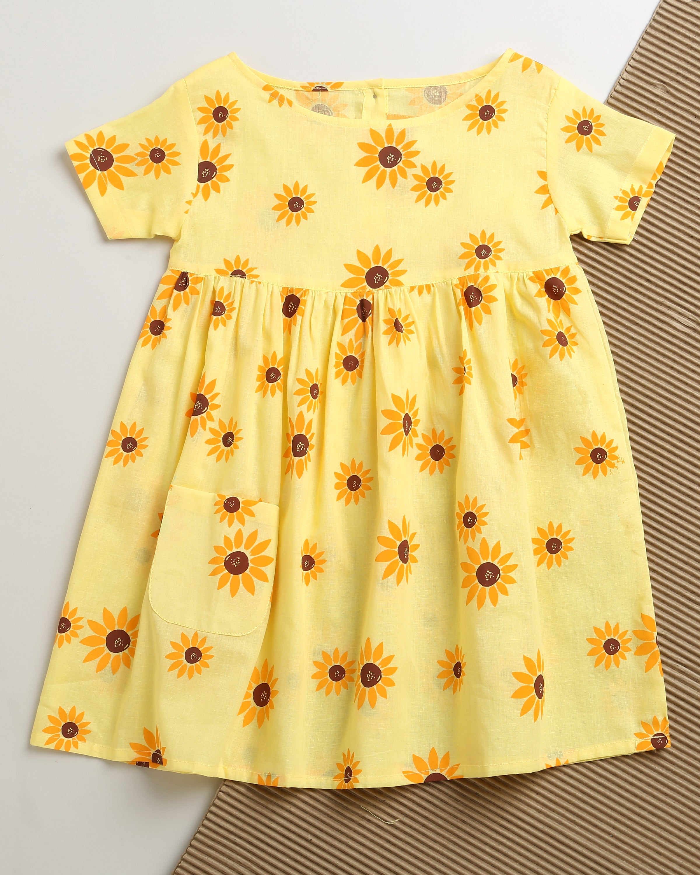 Lane of Dreams (Yellow)- Cotton Dress